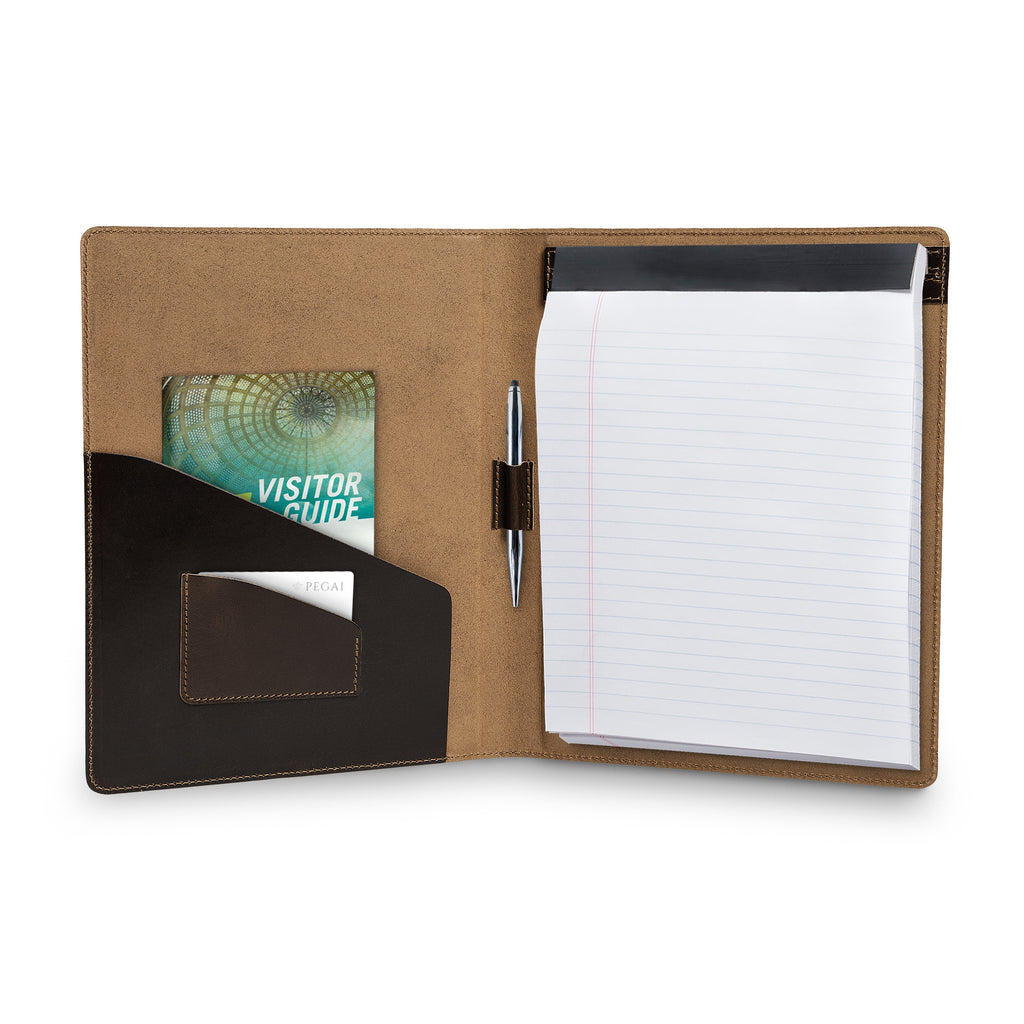Marshall | Leather Padfolio | Iphitos Brown