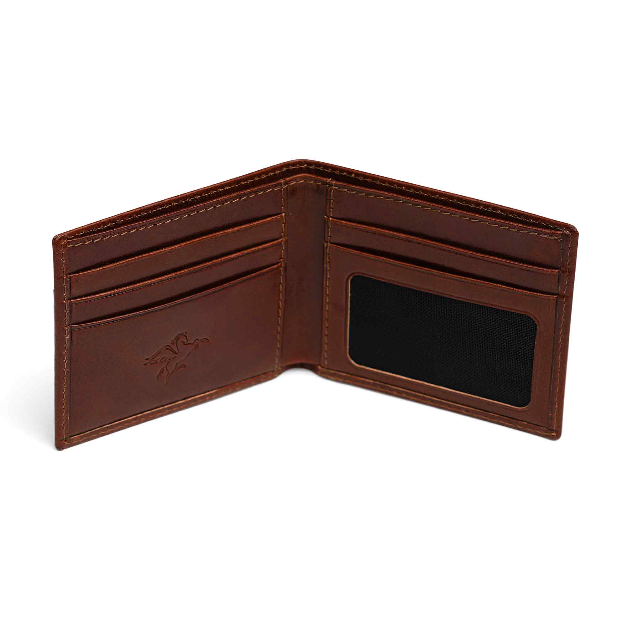 Edward | Italian Leather Wallet | Old England Rum Brown