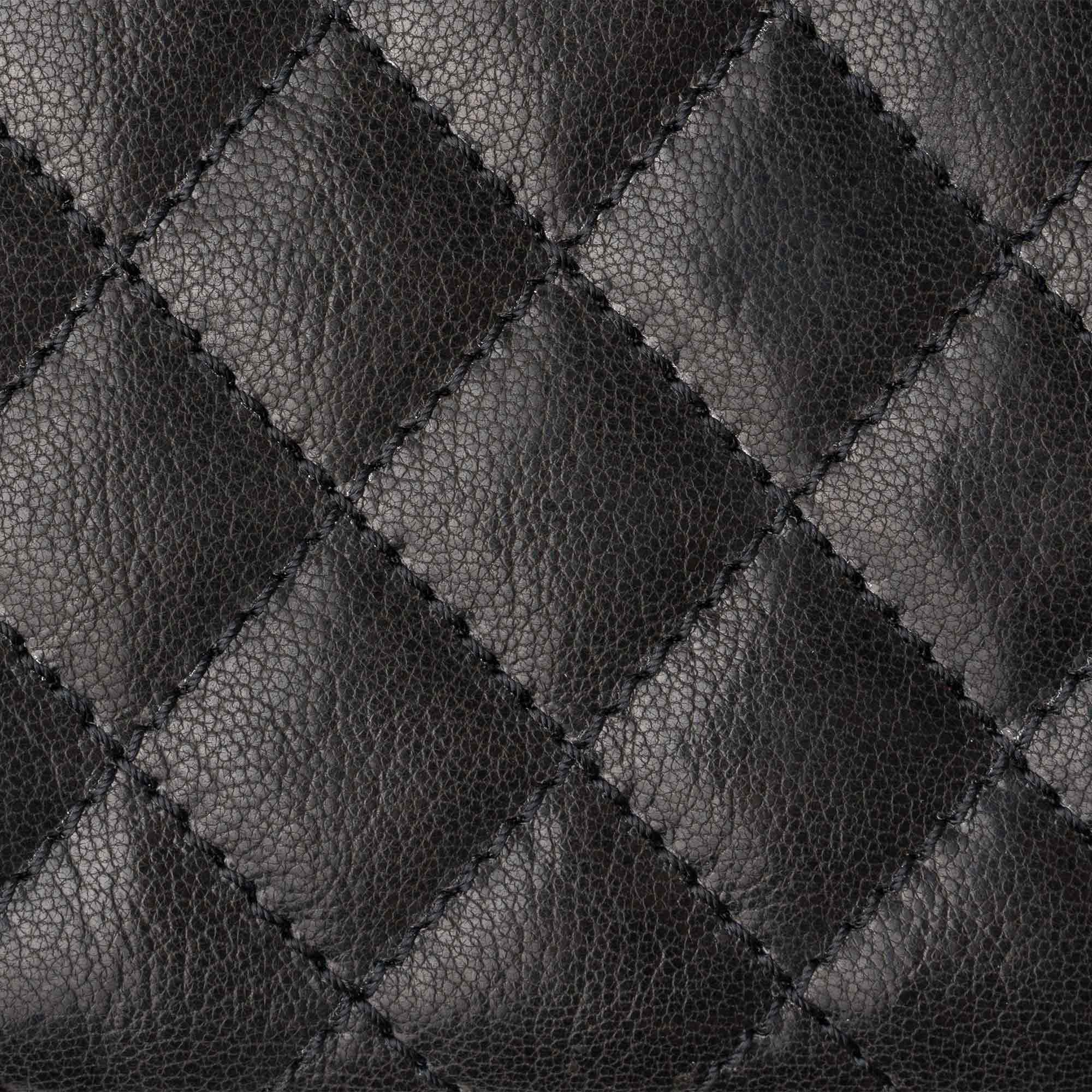 Leather Quilted Women's Wallet | Black | Sherry