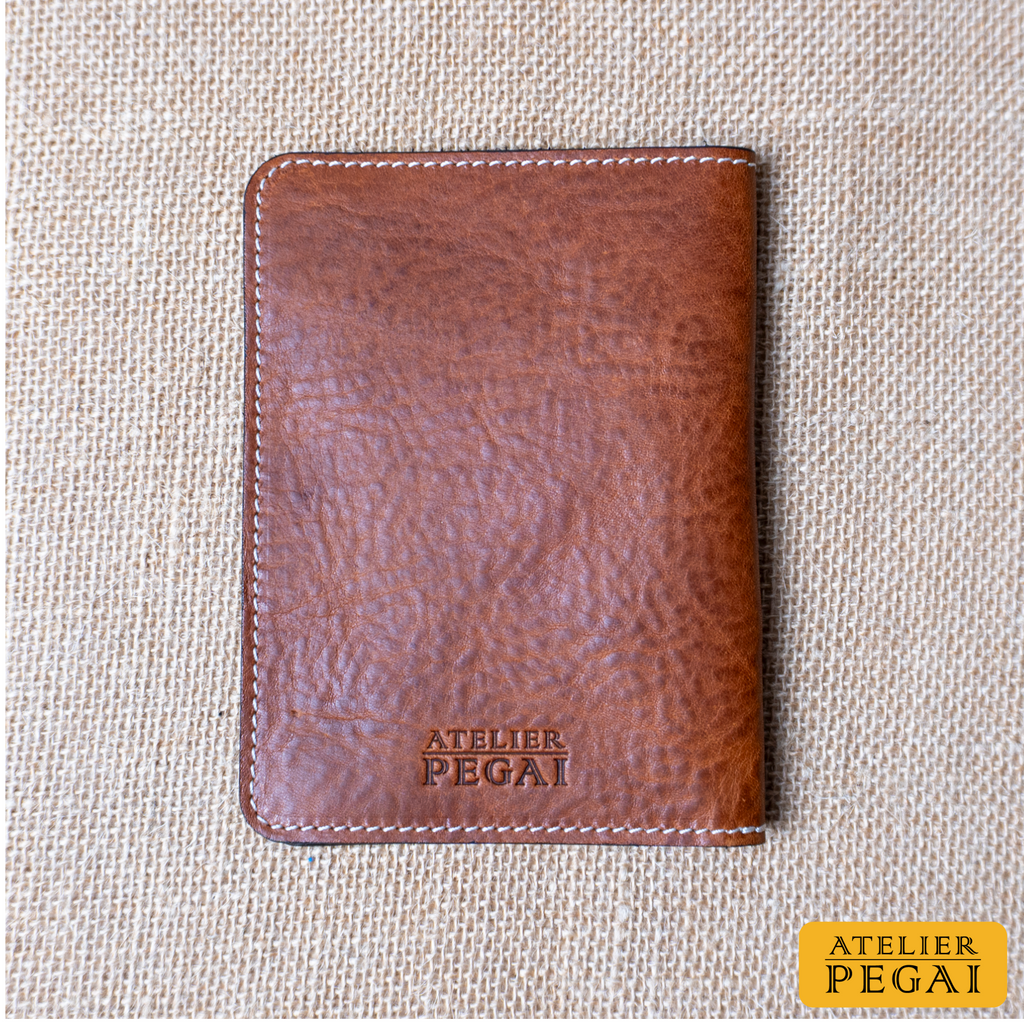 Pike Leather Passport Wallet | Vegtan Missouri Brown
