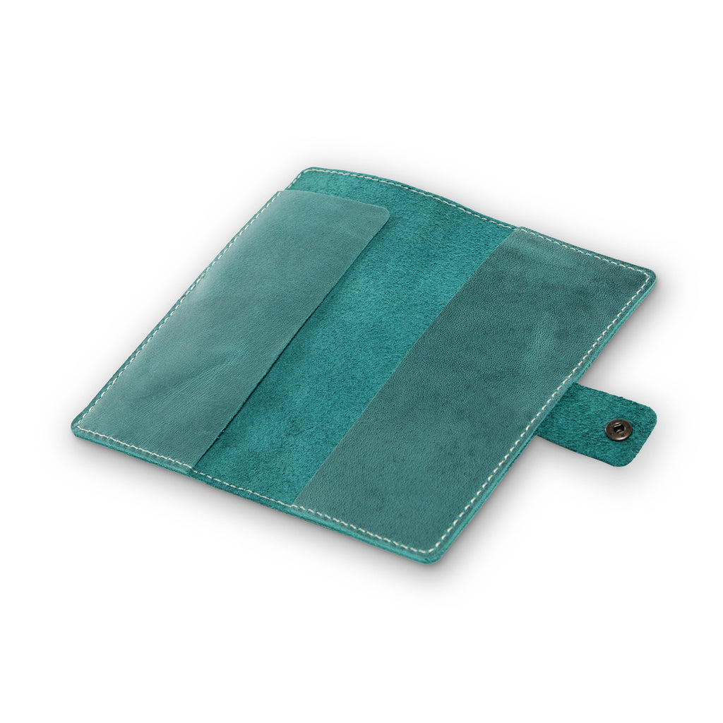 Clark | Checkbook Cover | Turquoise
