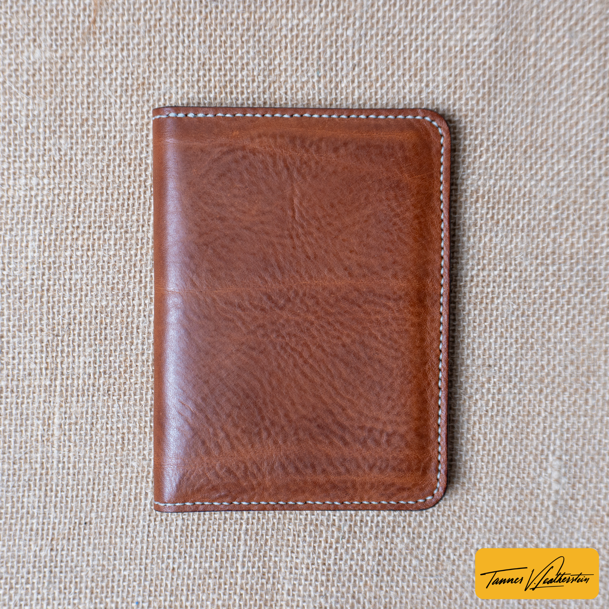 Pike Leather Passport Wallet | Vegtan Missouri Brown