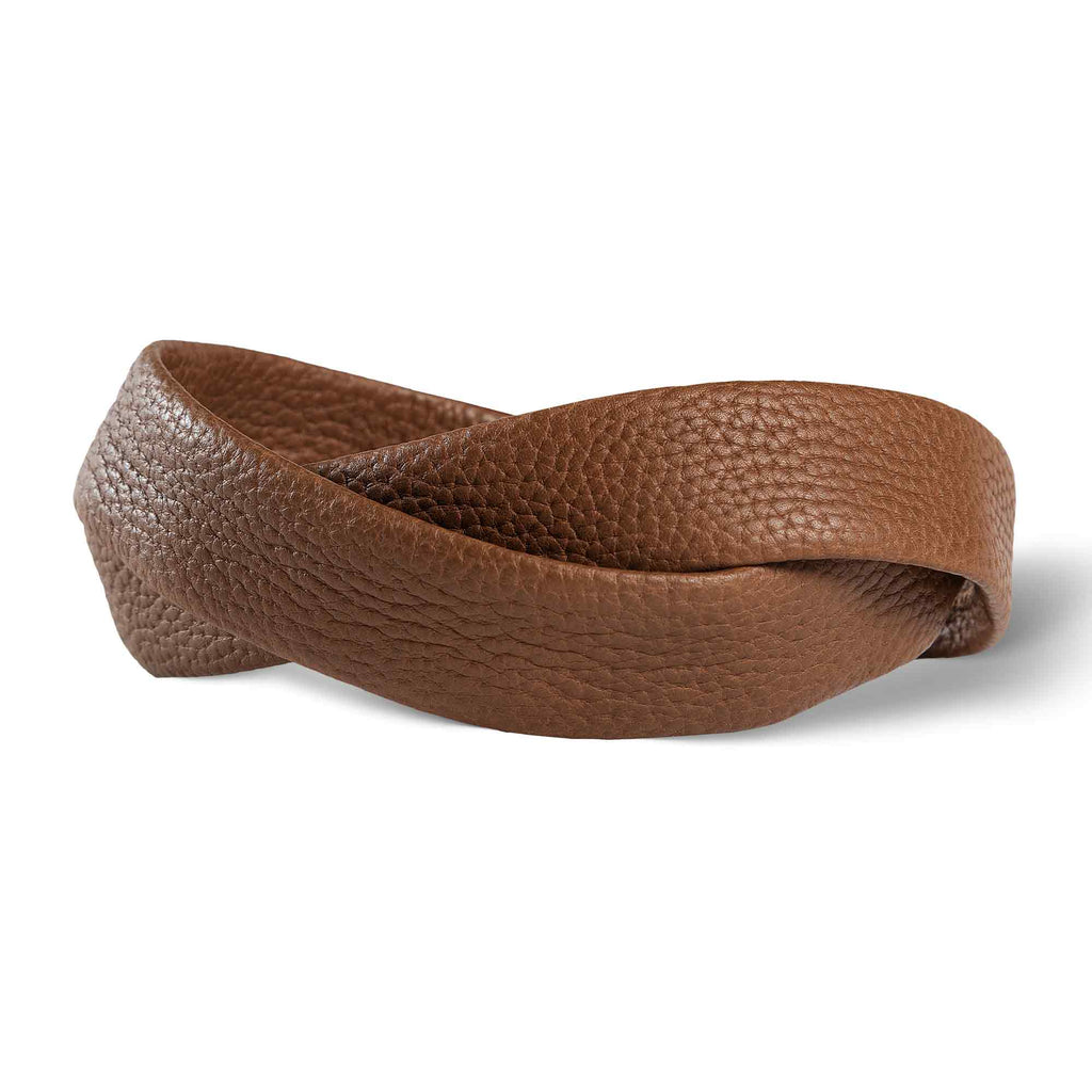 Mens Fashion Leather Belt | Preston | Caramel