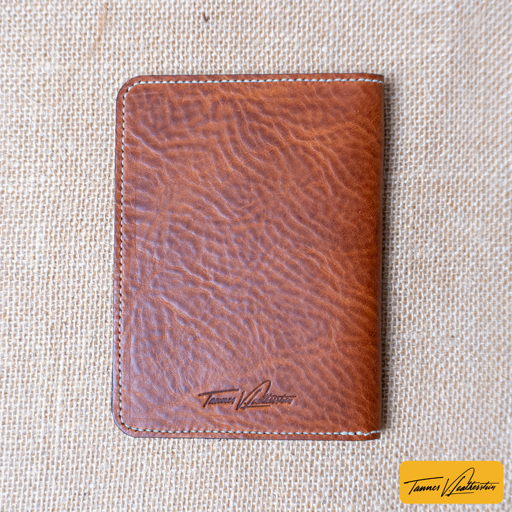 Pike Leather Passport Wallet | Vegtan Missouri Brown