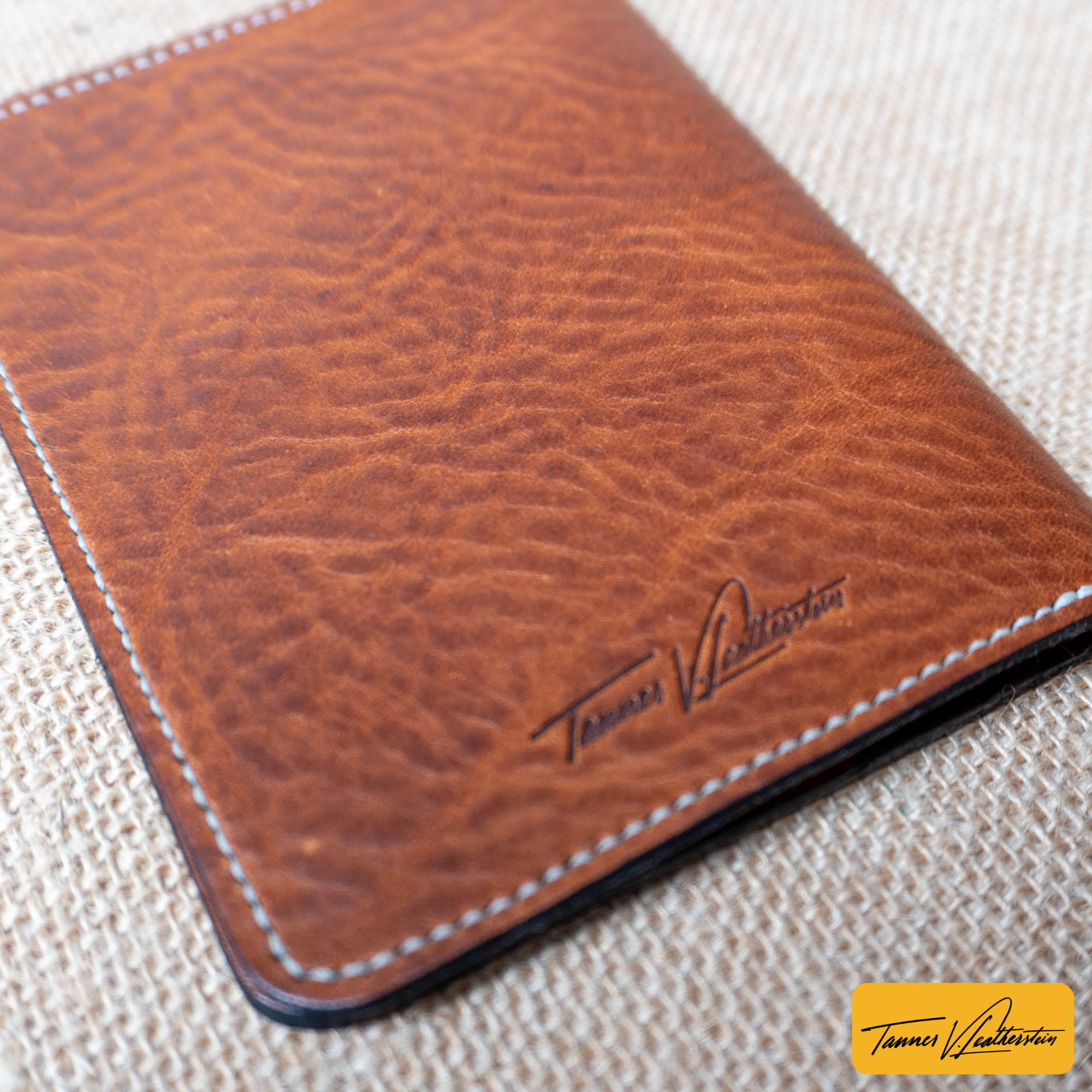 Pike Leather Passport Wallet | Vegtan Missouri Brown