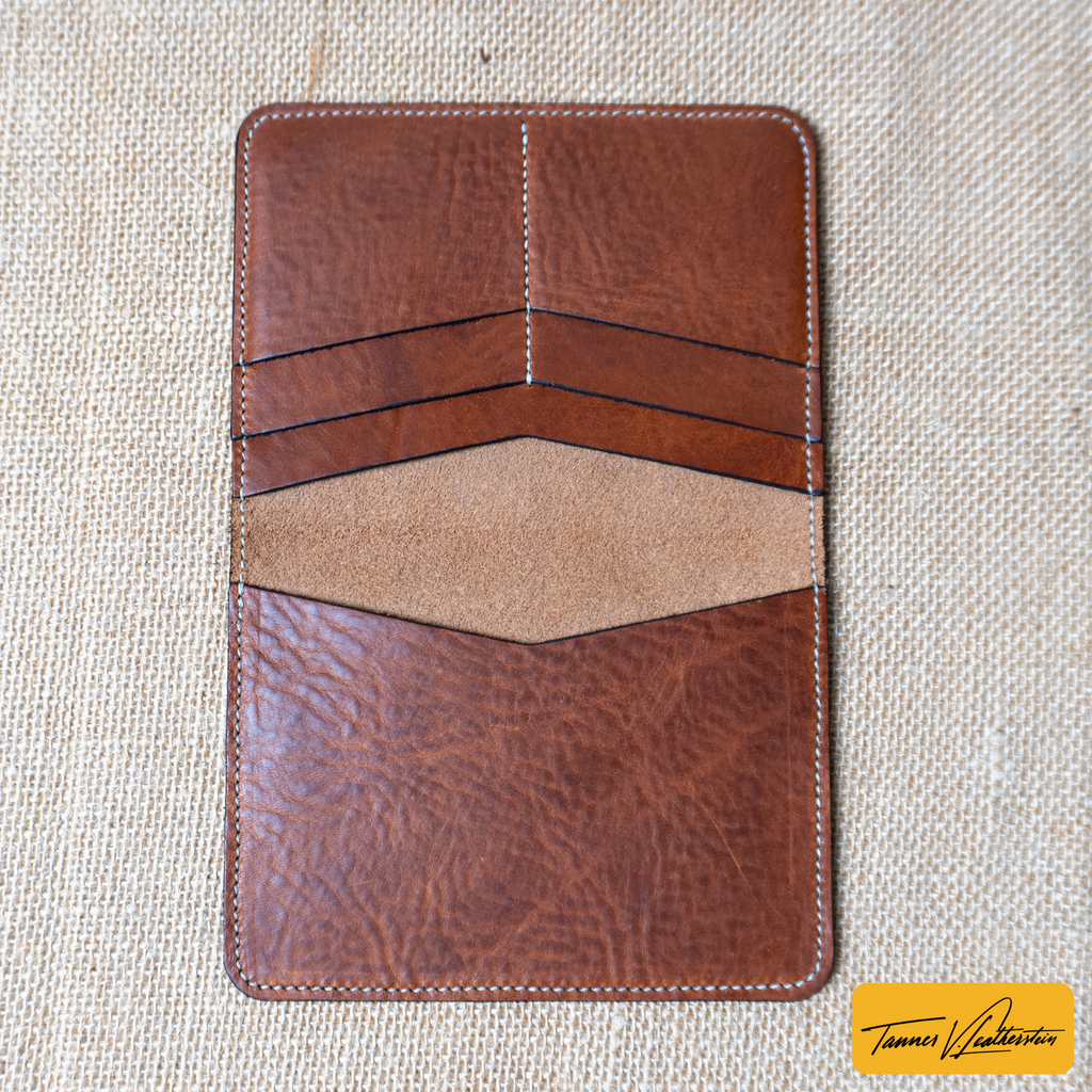 Pike Leather Passport Wallet | Vegtan Missouri Brown