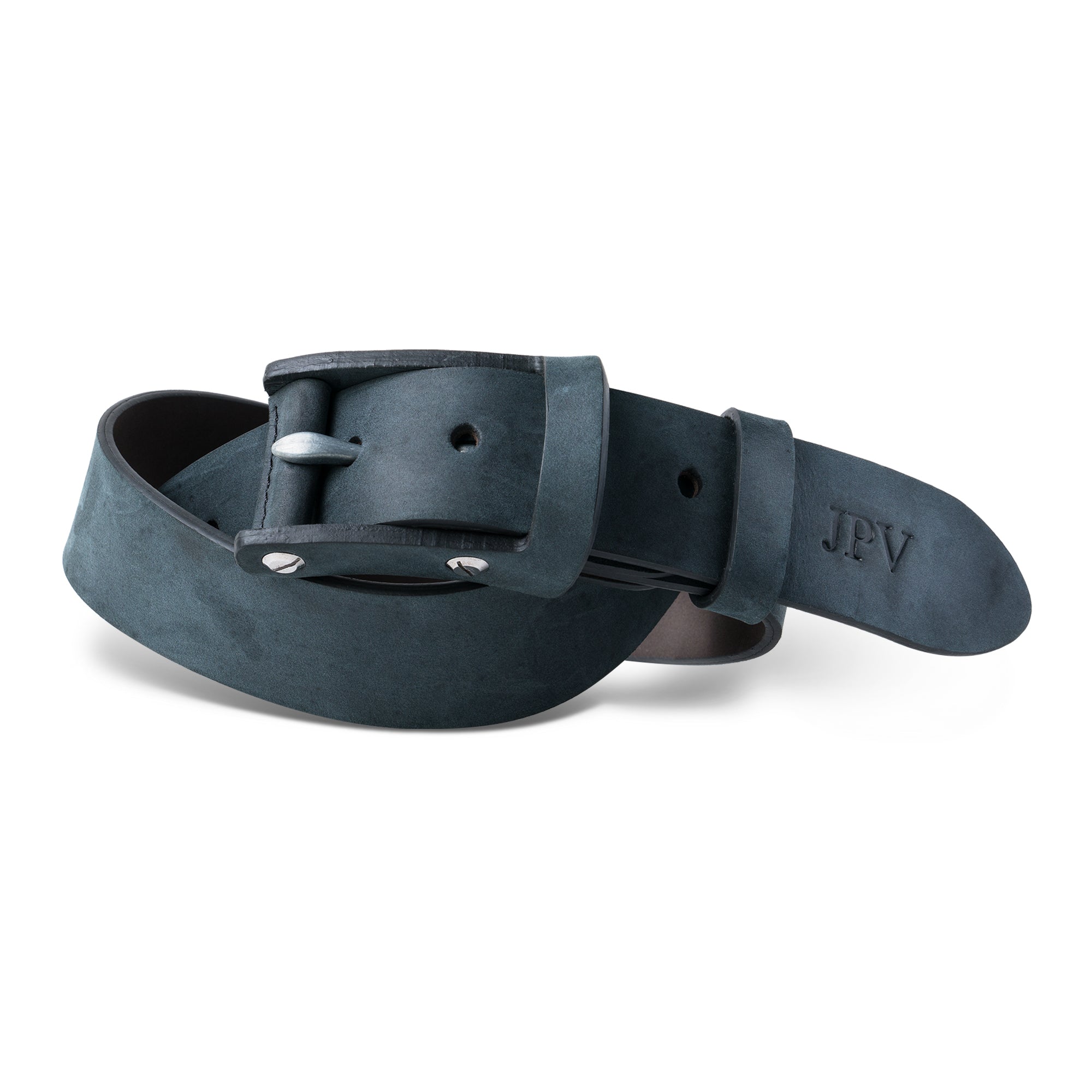 Boone Men's Leather Belt | Charcoal Black – PEGAI
