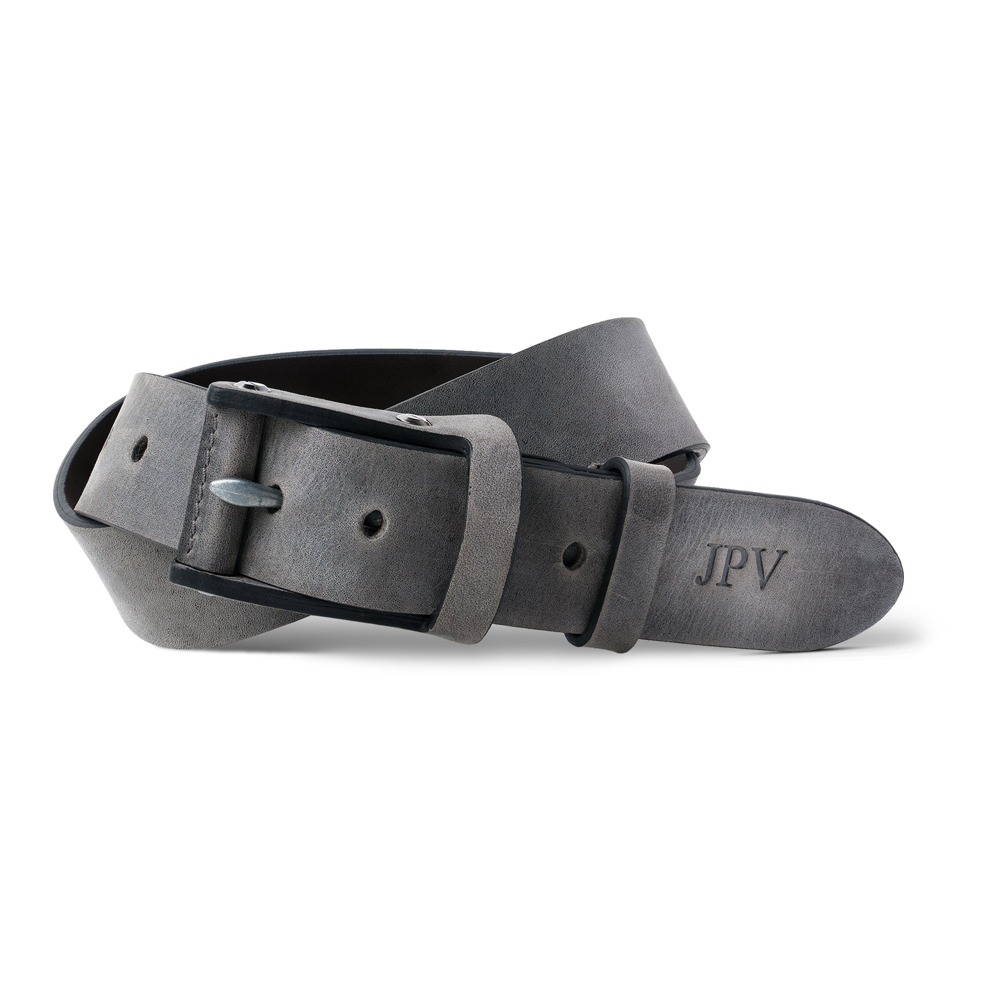 Boone Men's Leather Belt | Rock Gray – PEGAI