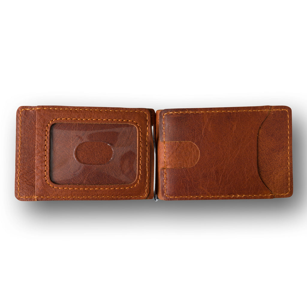 Leather Moneyclip Wallet | Rust | Max