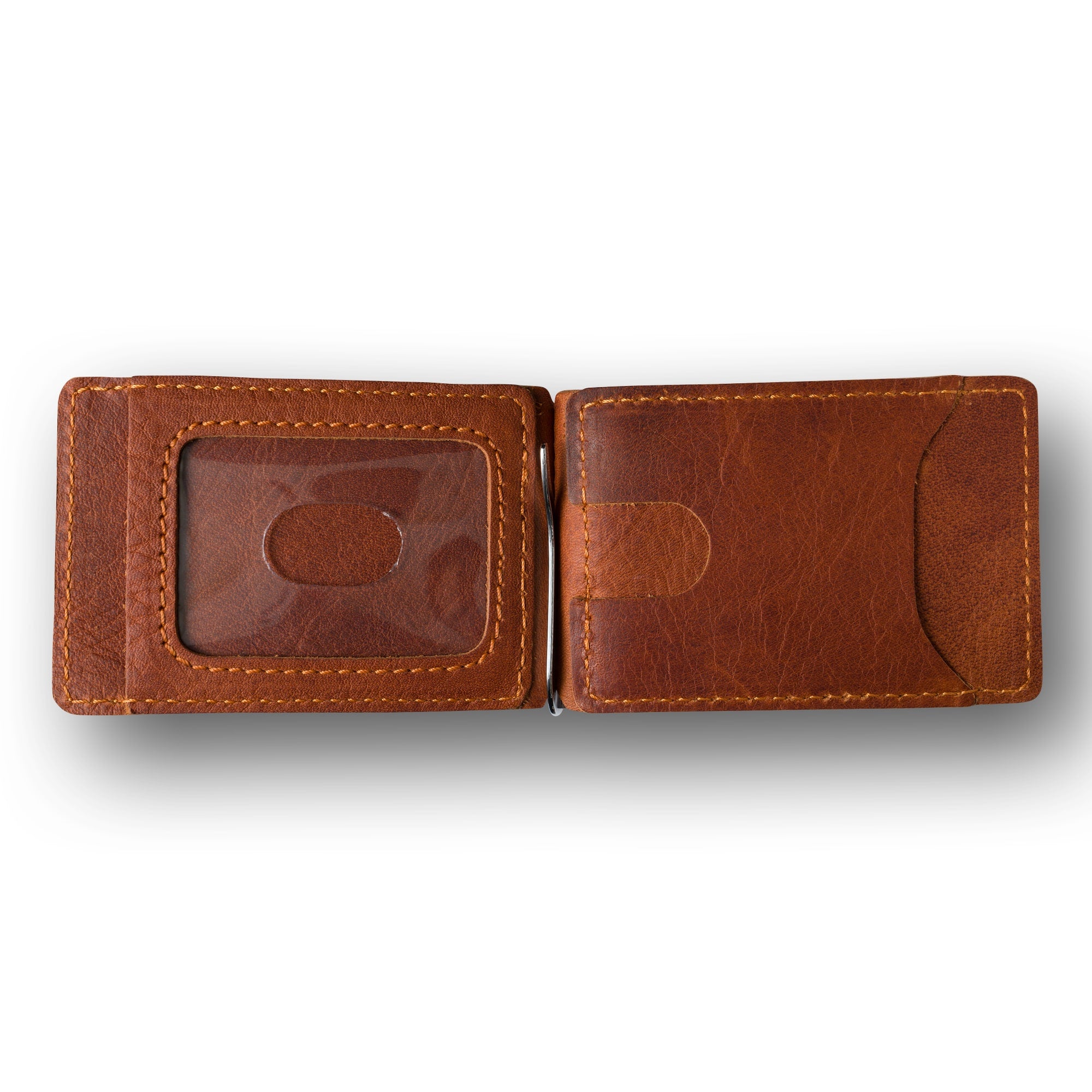 Leather Moneyclip Wallet | Rust | Max