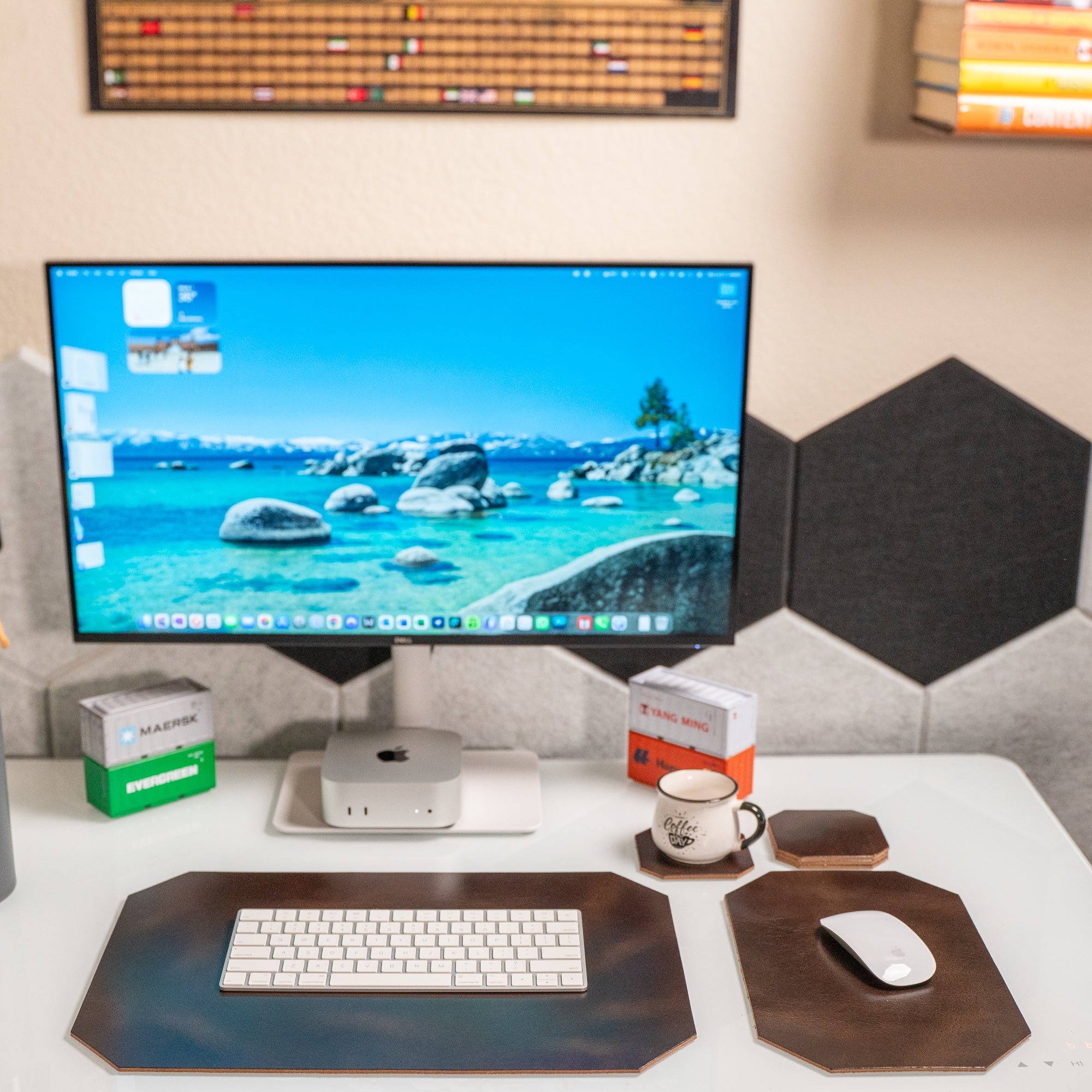 Leather Desk Set | Chestnut Brown