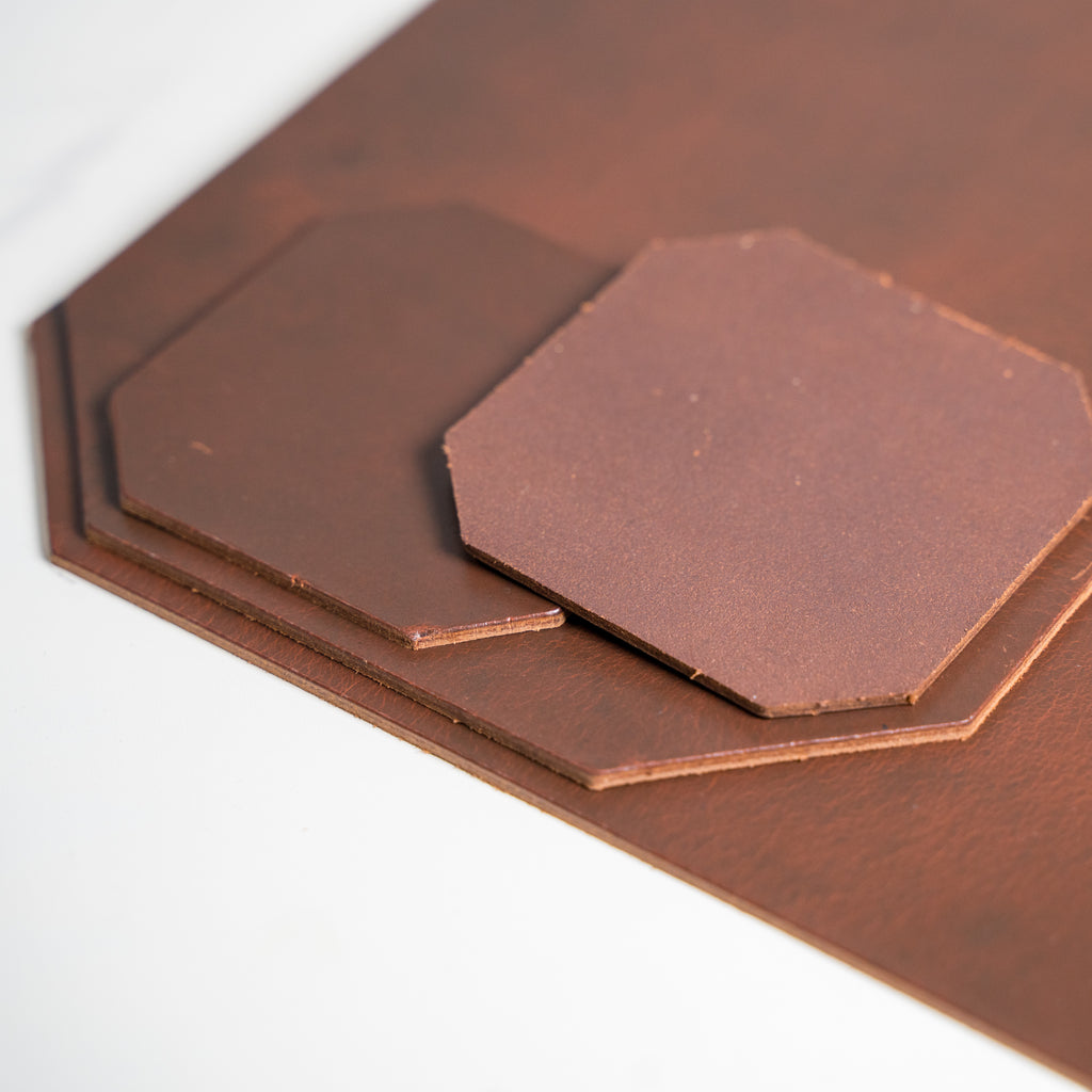 Leather Desk Set | Mahogany Brown