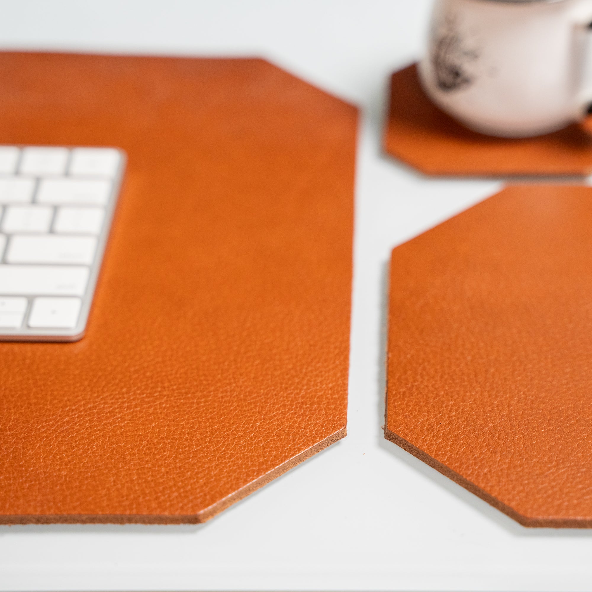 Leather Desk Set | Taba Brown