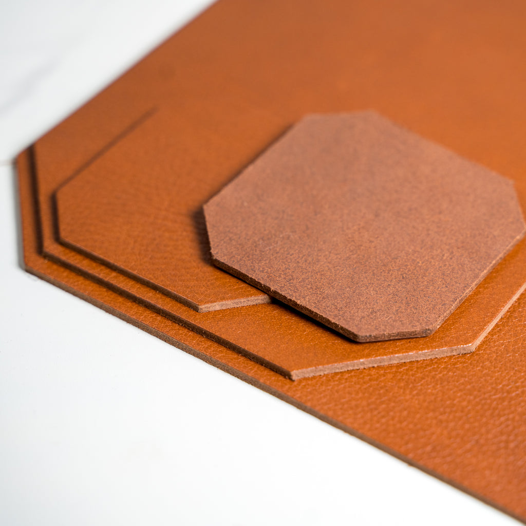 Leather Desk Set | Taba Brown