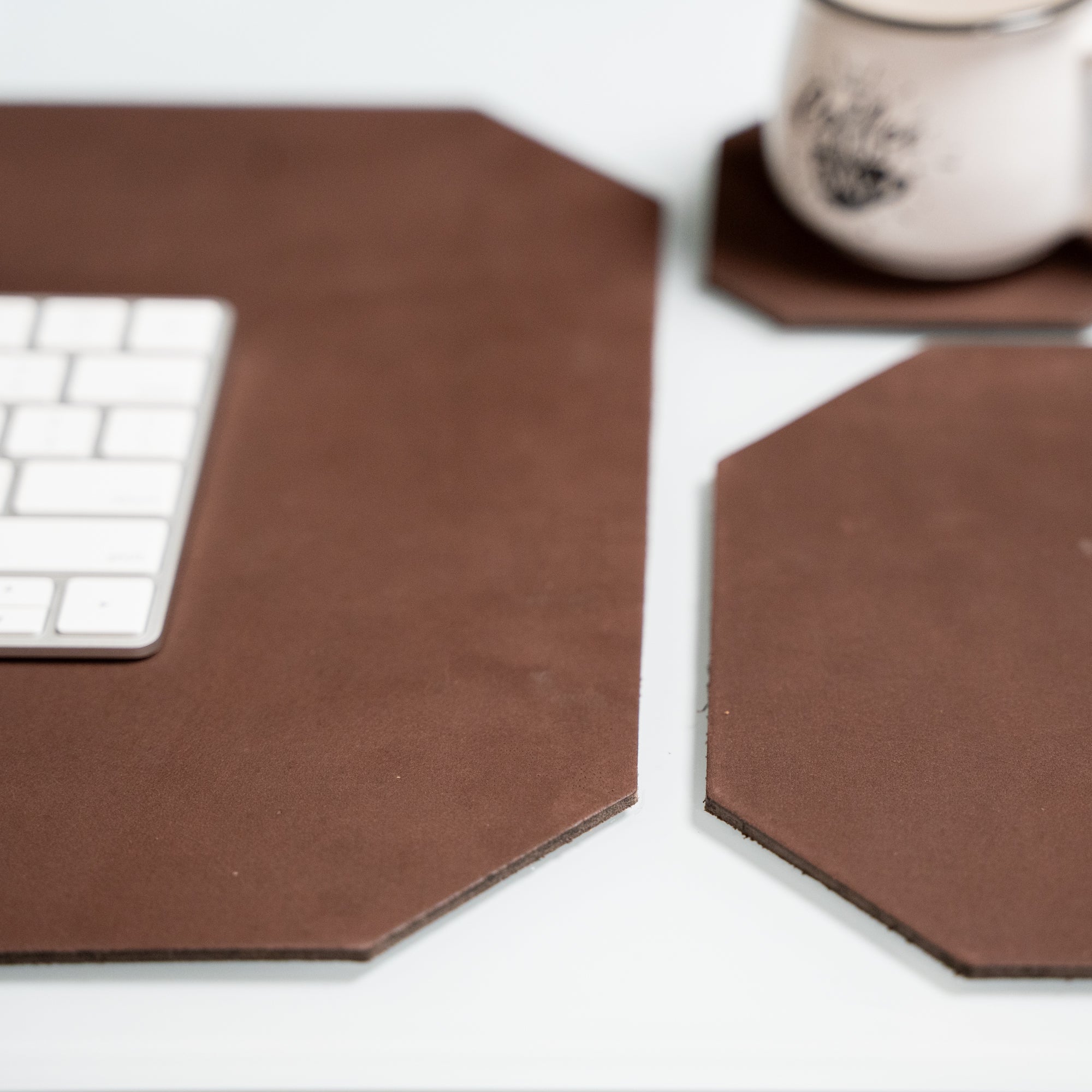 Leather Desk Set | Dark Brown