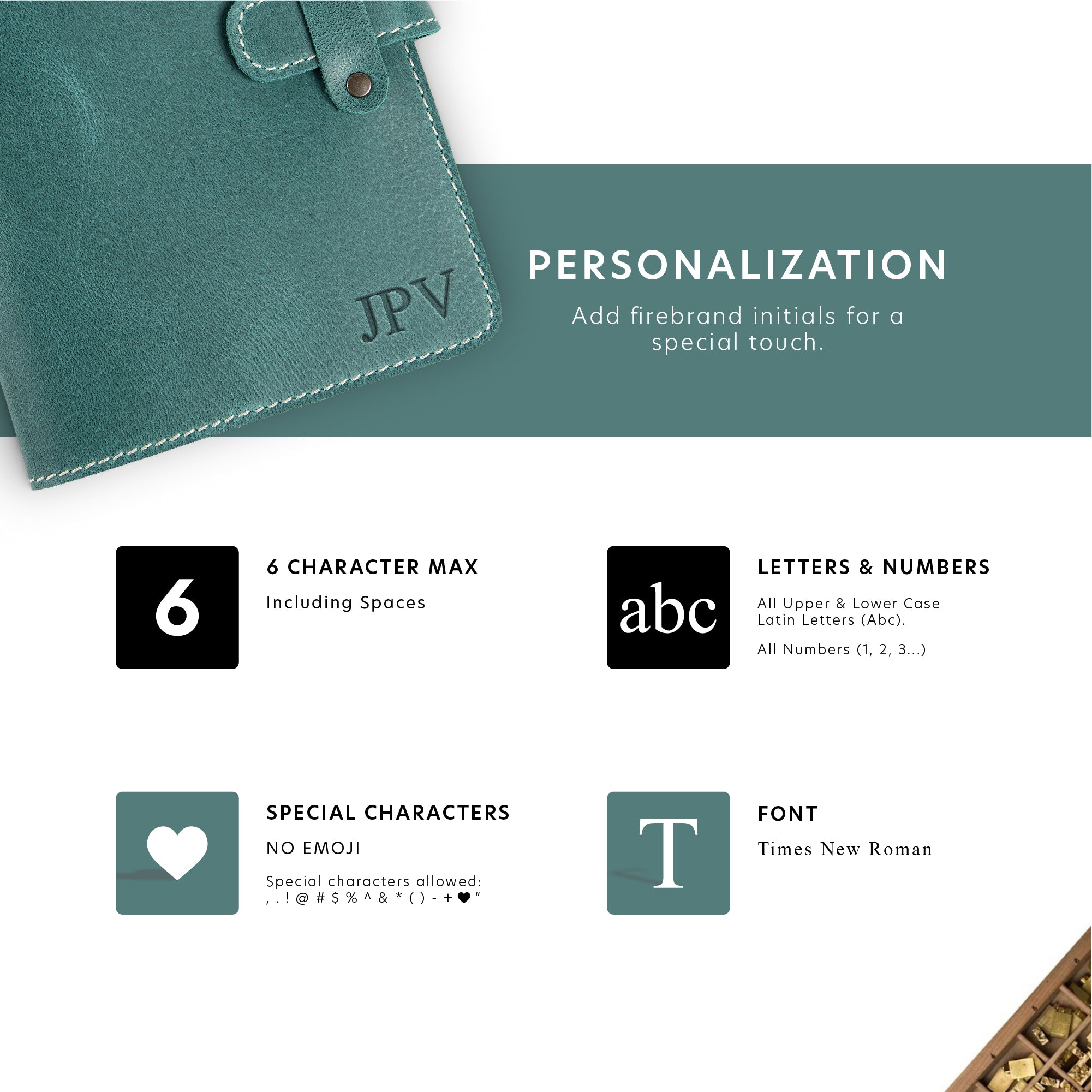 DuPage | Leather Journal | Turquoise
