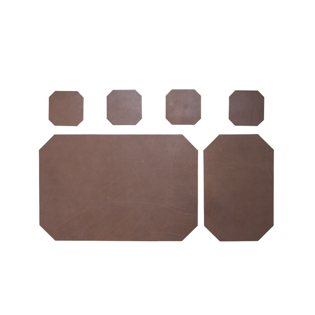 Leather Desk Set | Sand Brown