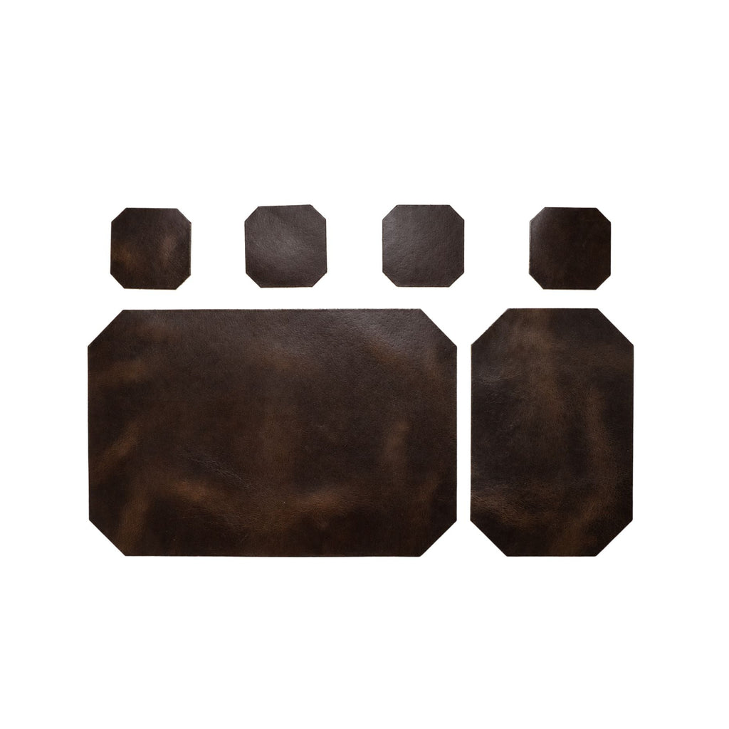 Leather Desk Set | Chestnut Brown
