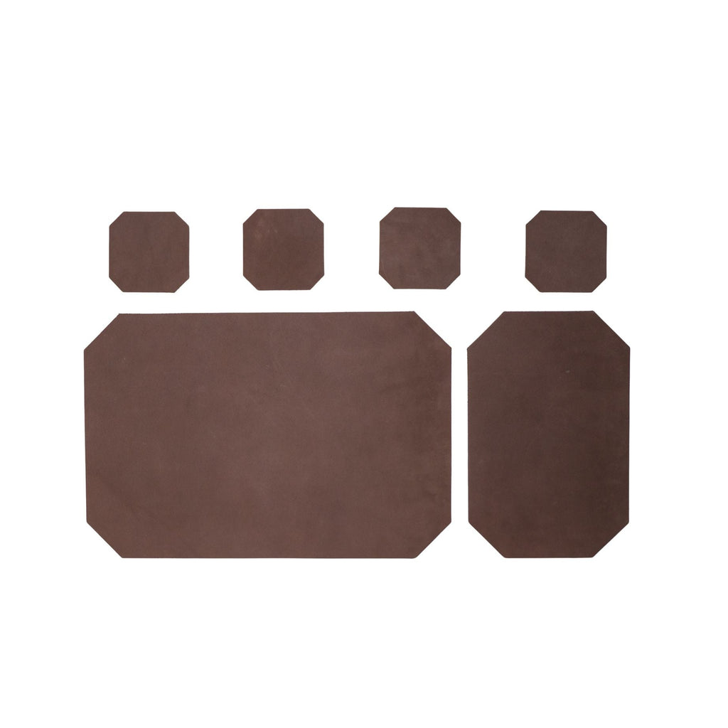 Leather Desk Set | Dark Brown