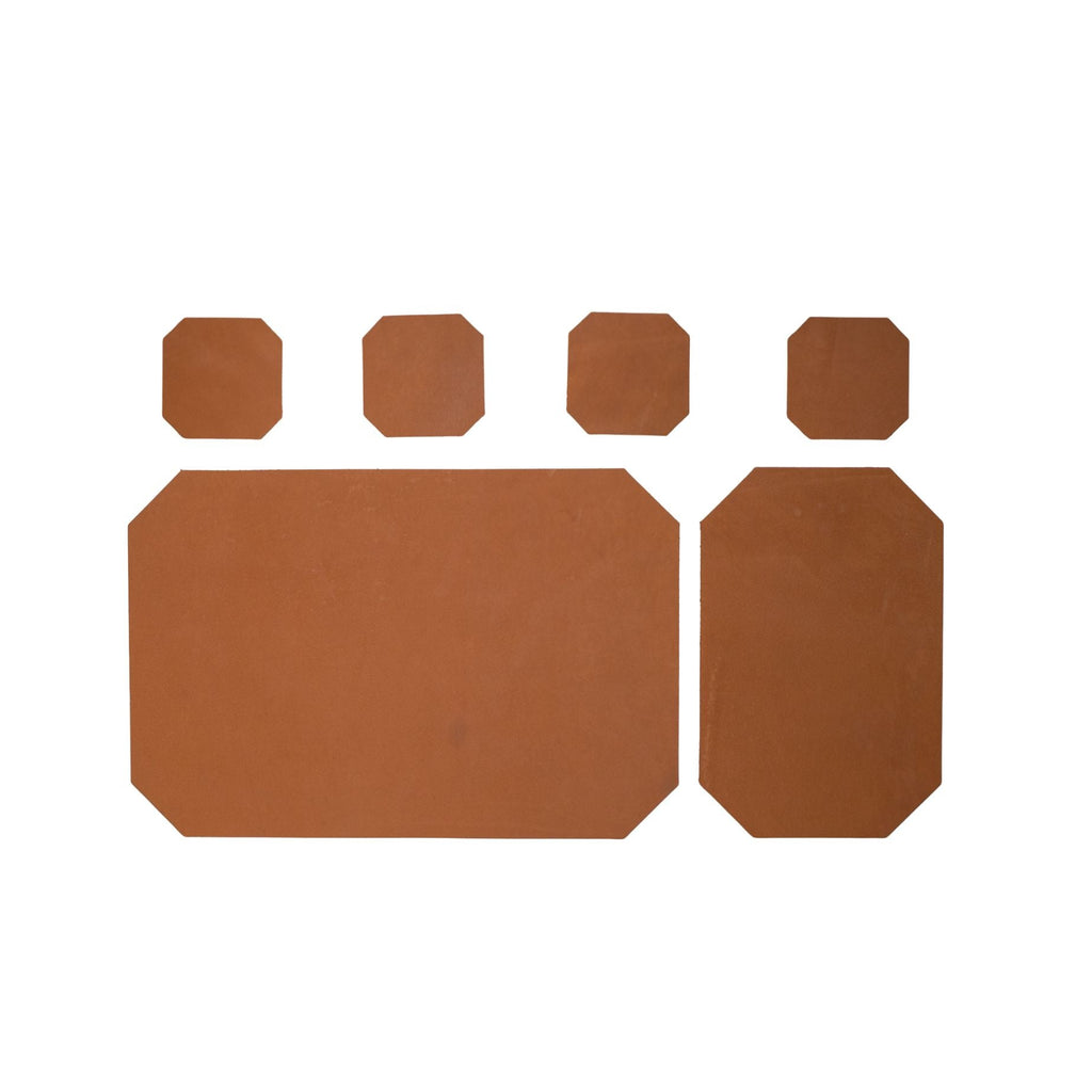 Leather Desk Set | Light Brown