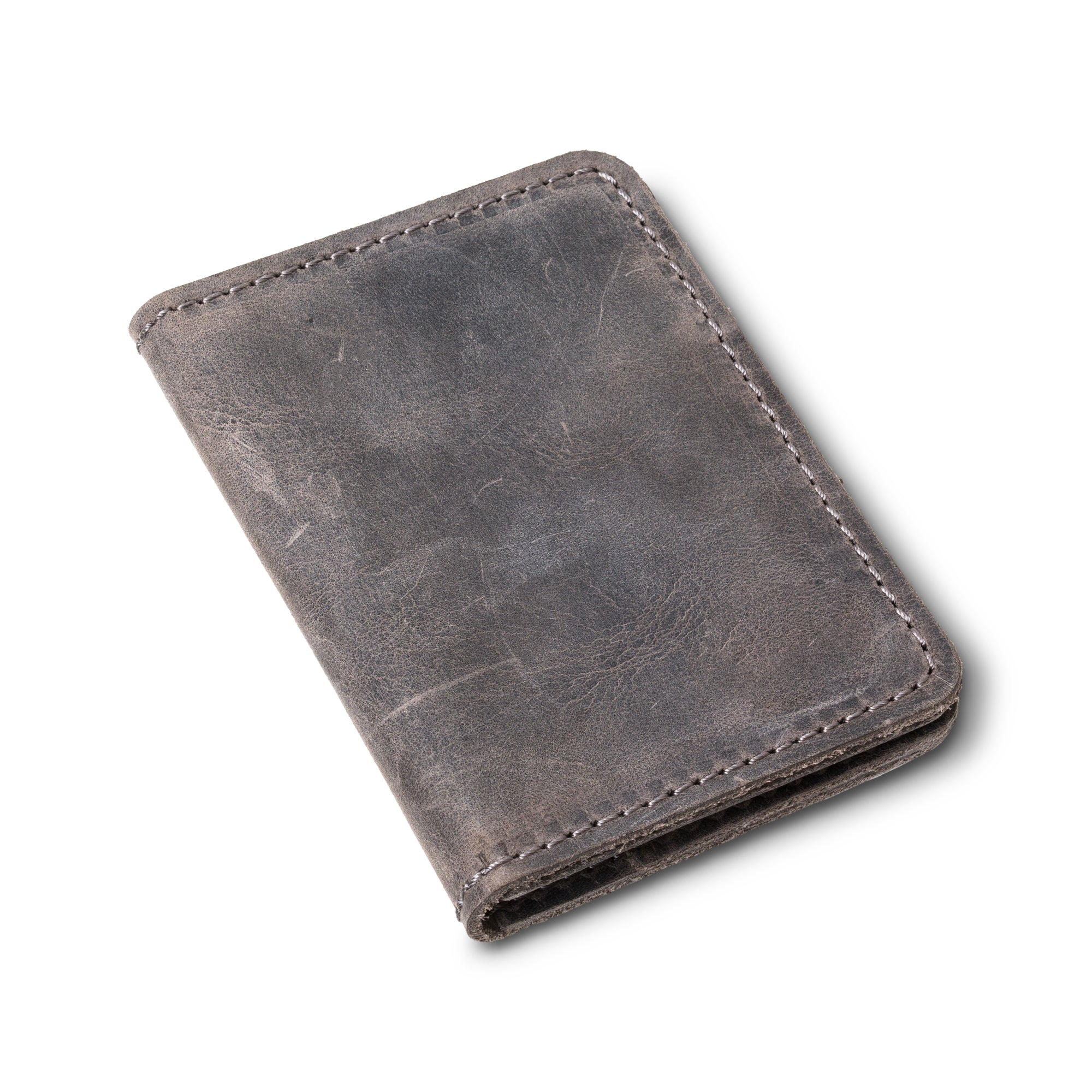 Leather Bifold Card Wallet Wallet | Rock Gray | Knox – PEGAI