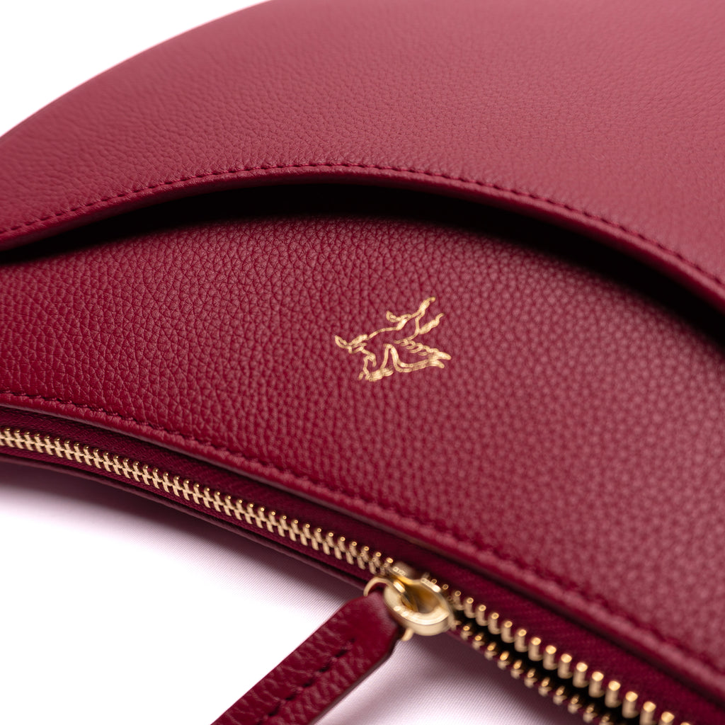 Luna | Pebbled Calf | Burgundy
