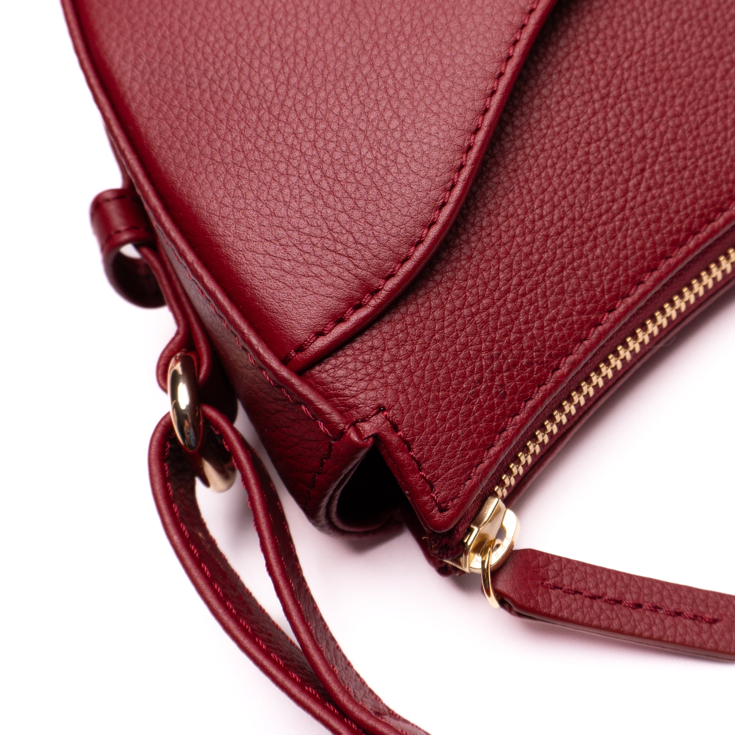 Luna | Pebbled Calf | Burgundy