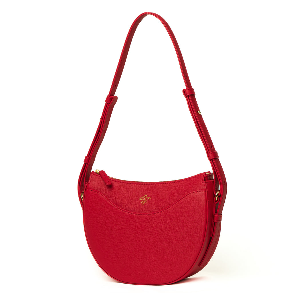Luna | Pebbled Calf | Red