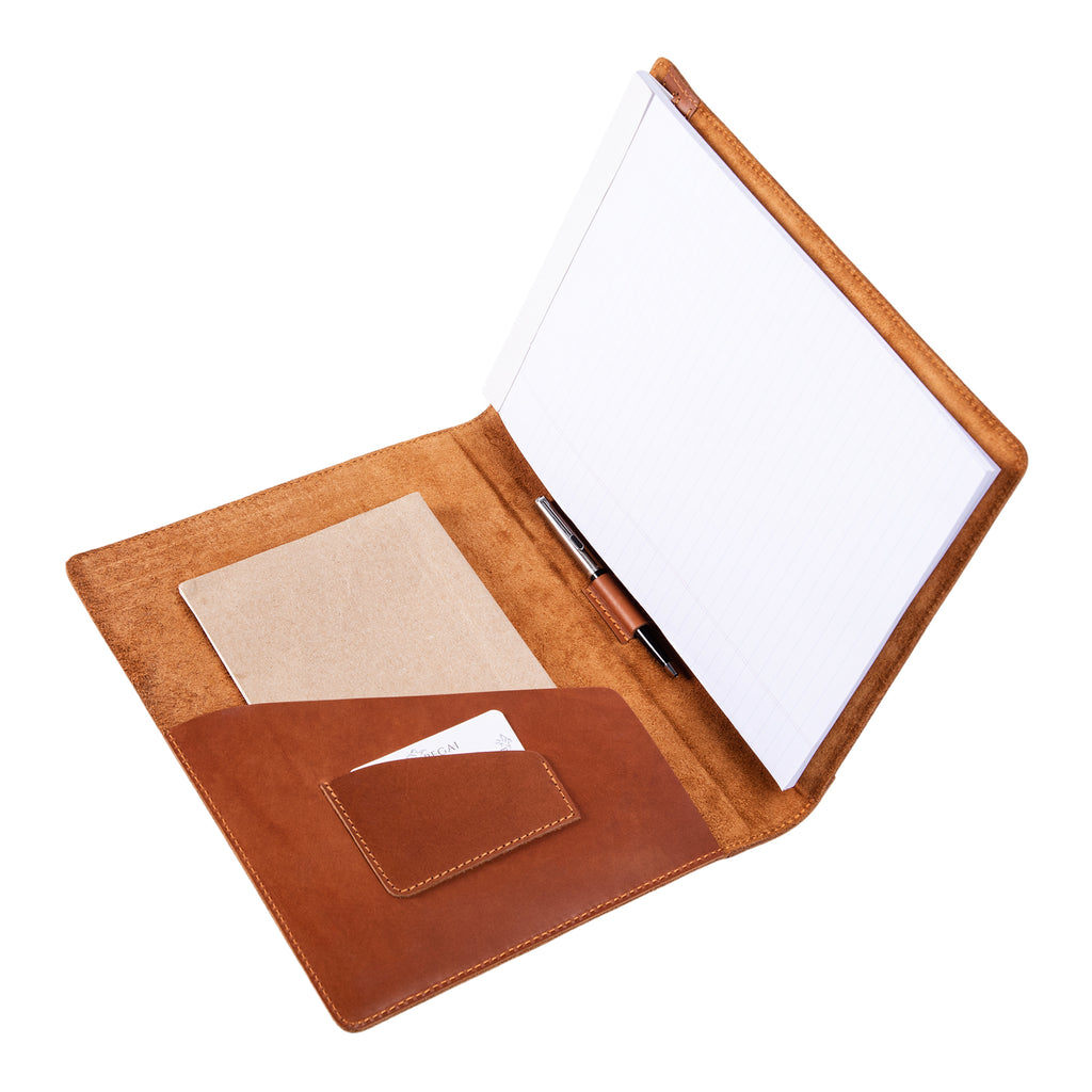 Marshall | Leather Padfolio | Maui Cognac