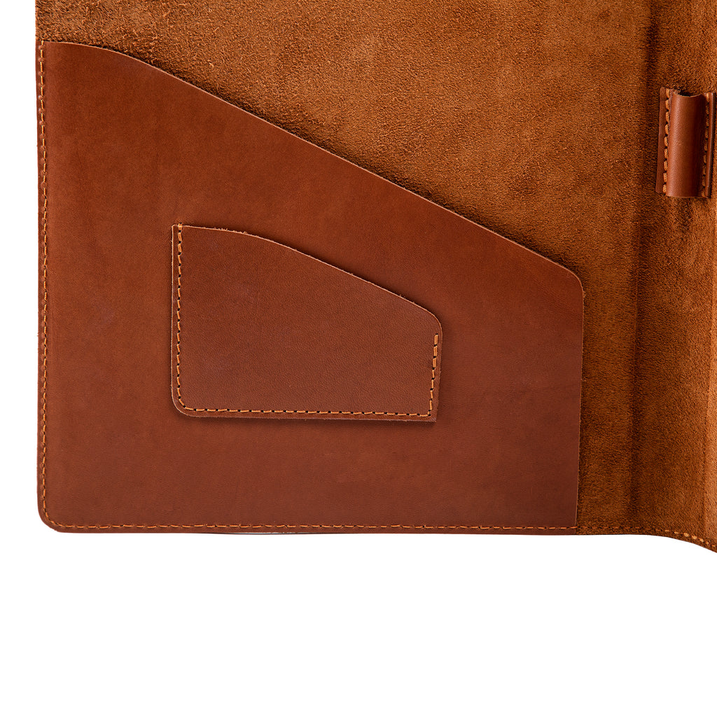 Marshall | Leather Padfolio | Maui Cognac