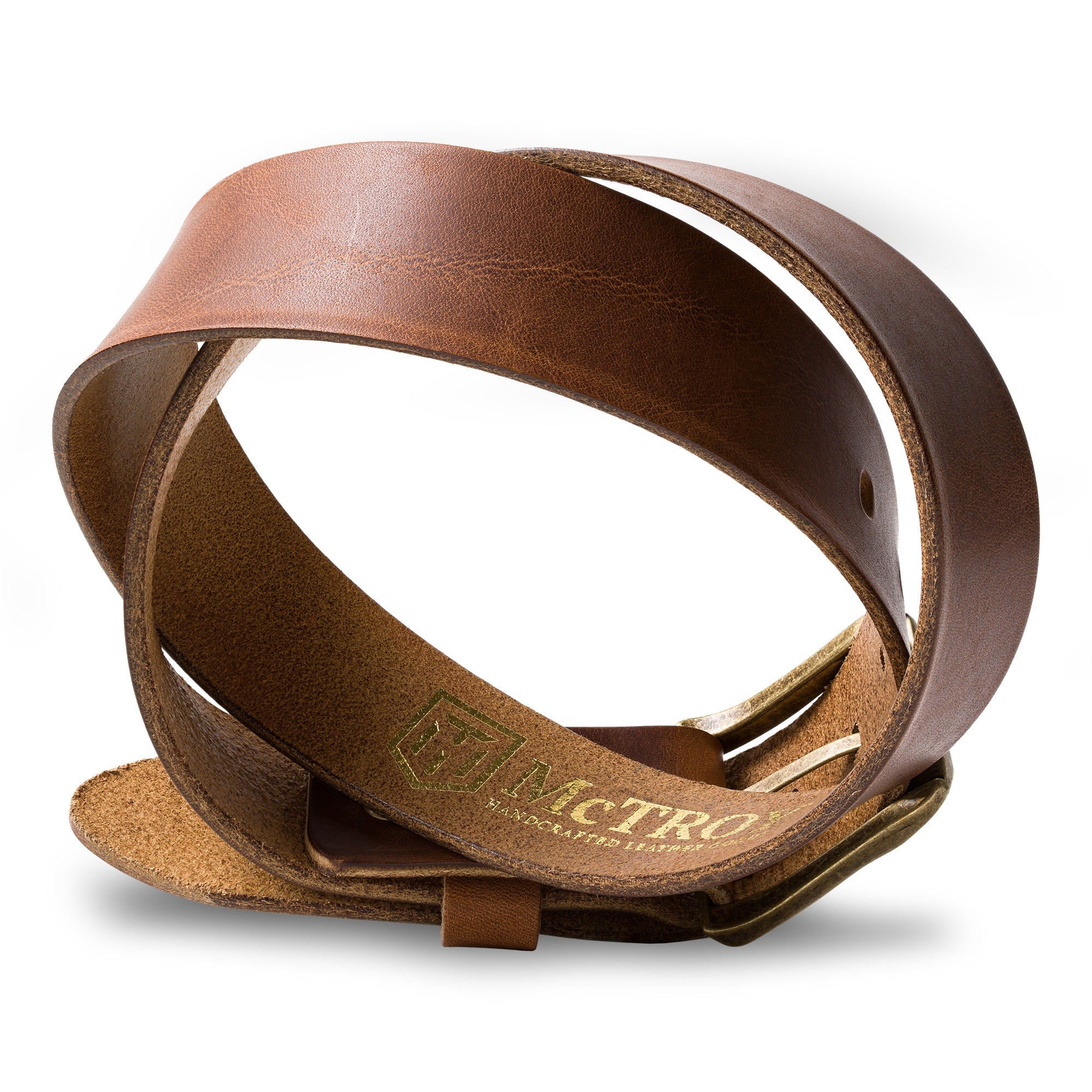 McTroy | Leather Belt | Saddle Brown