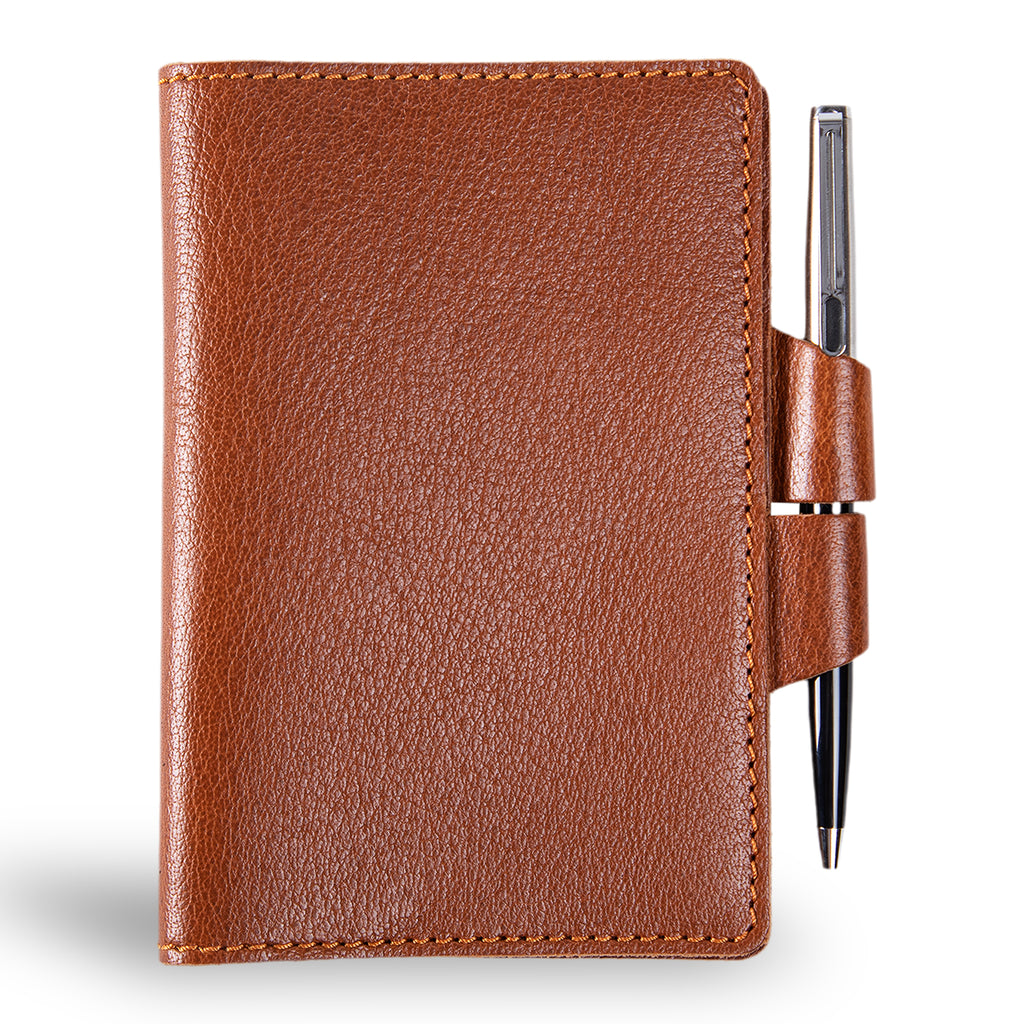 Mood | Leather Notebook Cover | Phokoin Brown