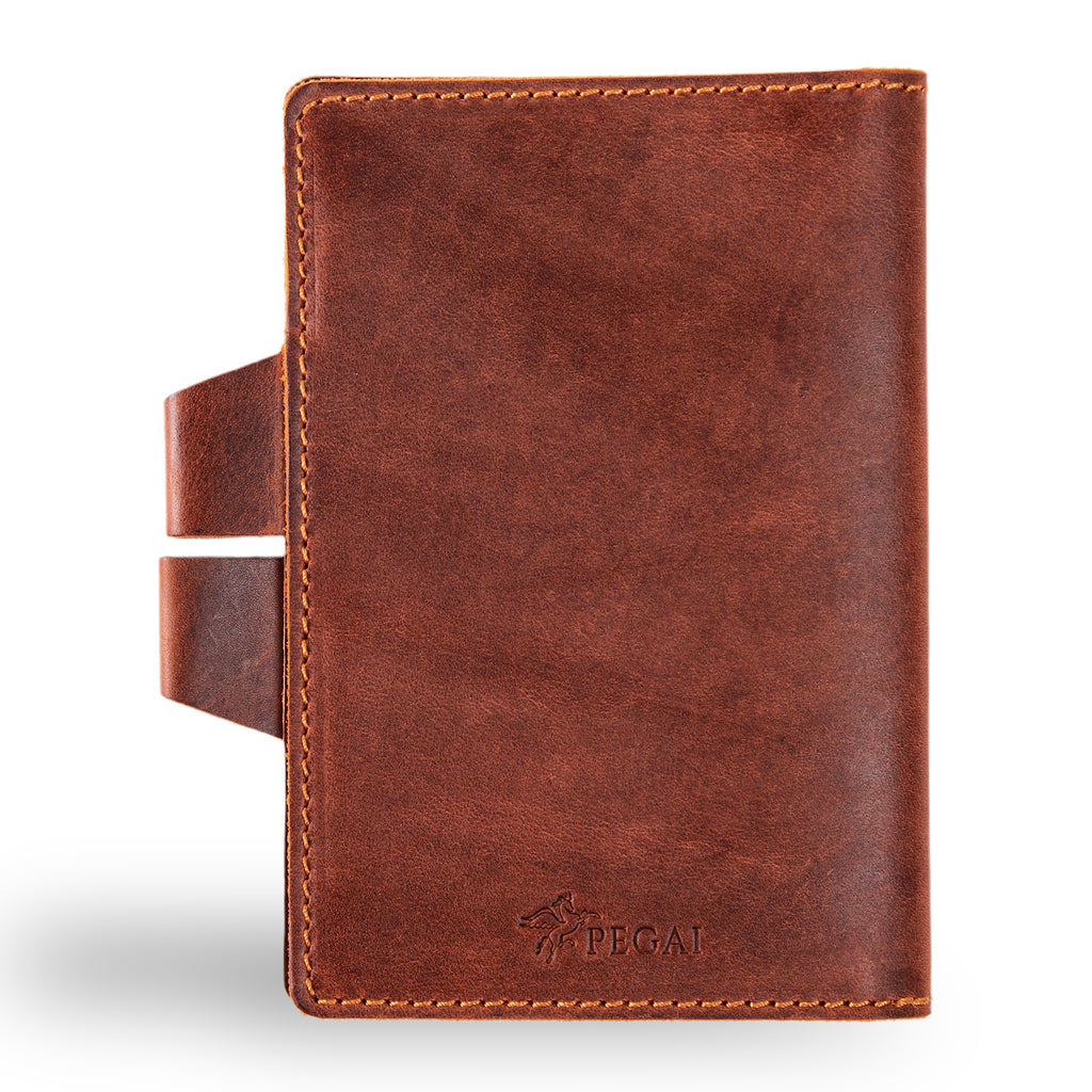 Mood | Leather Notebook Cover | Brick Brown