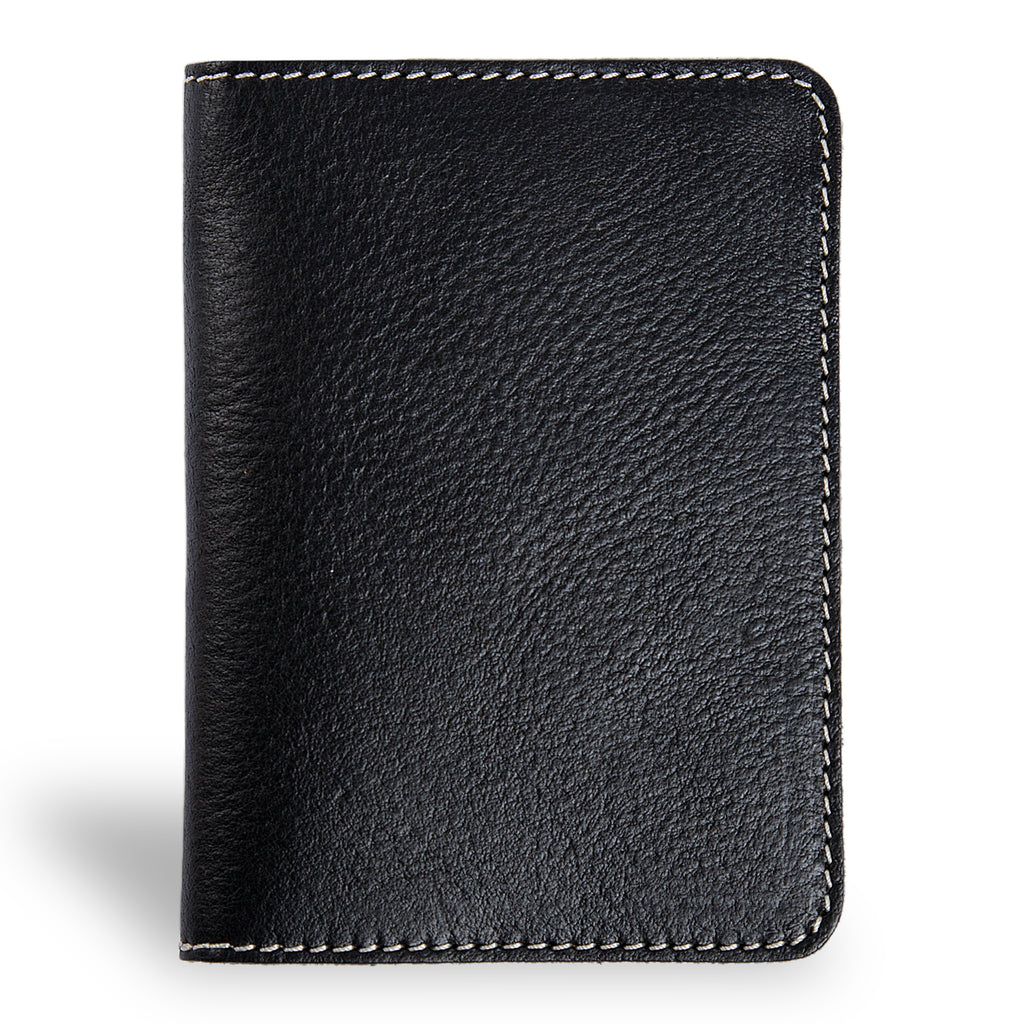 Pike Leather Passport Wallet | Phokion Black