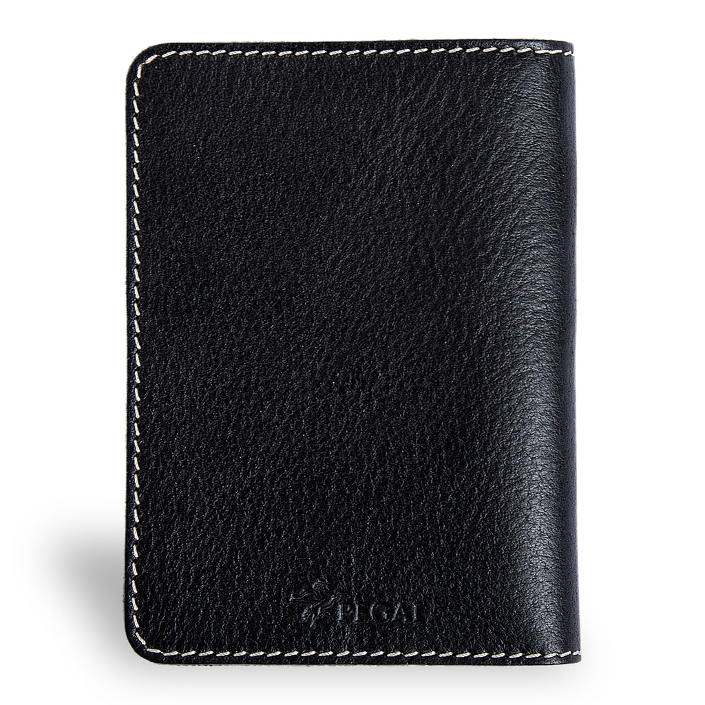 Pike Leather Passport Wallet | Phokion Black