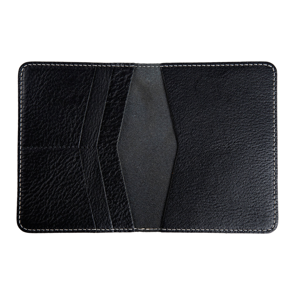 Pike Leather Passport Wallet | Phokion Black