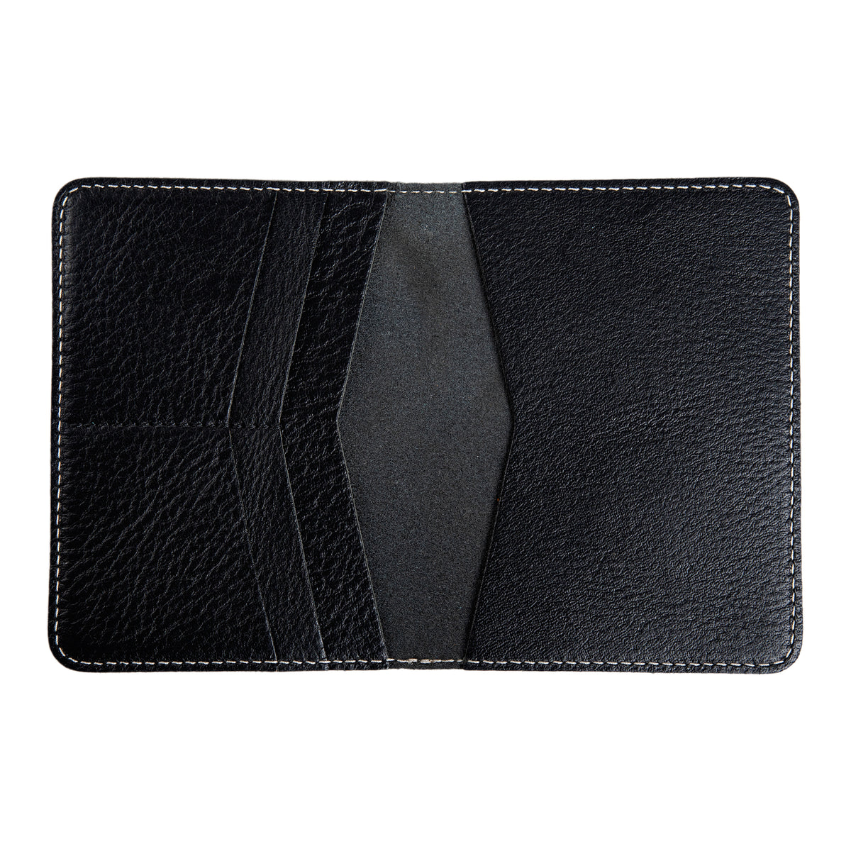Pike Leather Passport Wallet | Phokion Black
