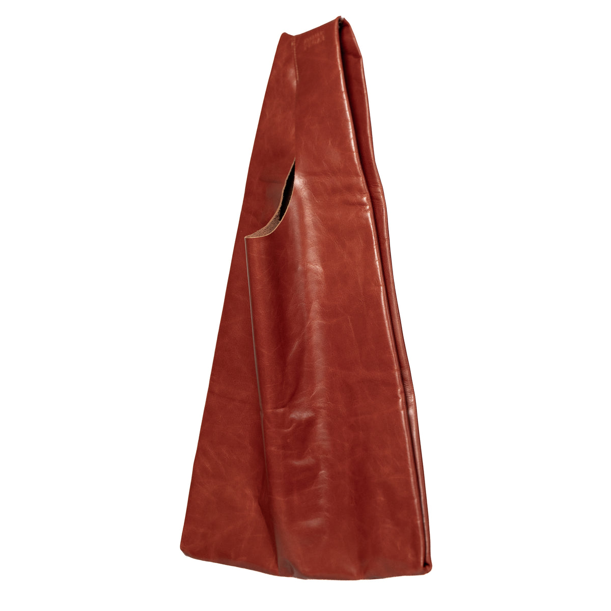 Poşet Leather Grocery Bag | Tobacco