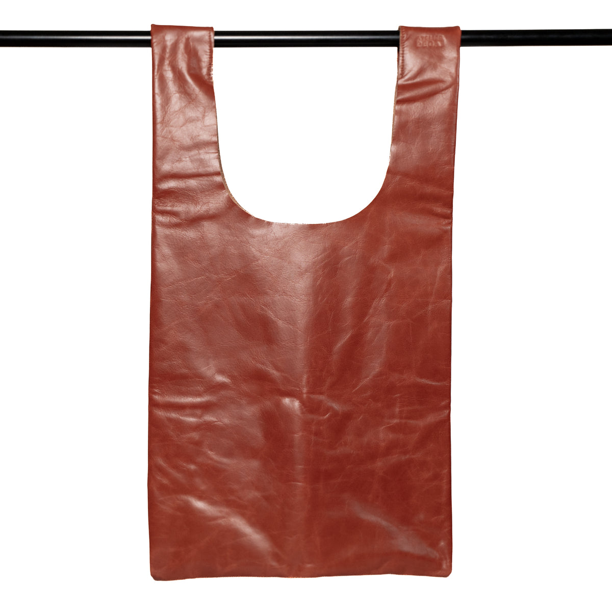Poşet Leather Grocery Bag | Tobacco