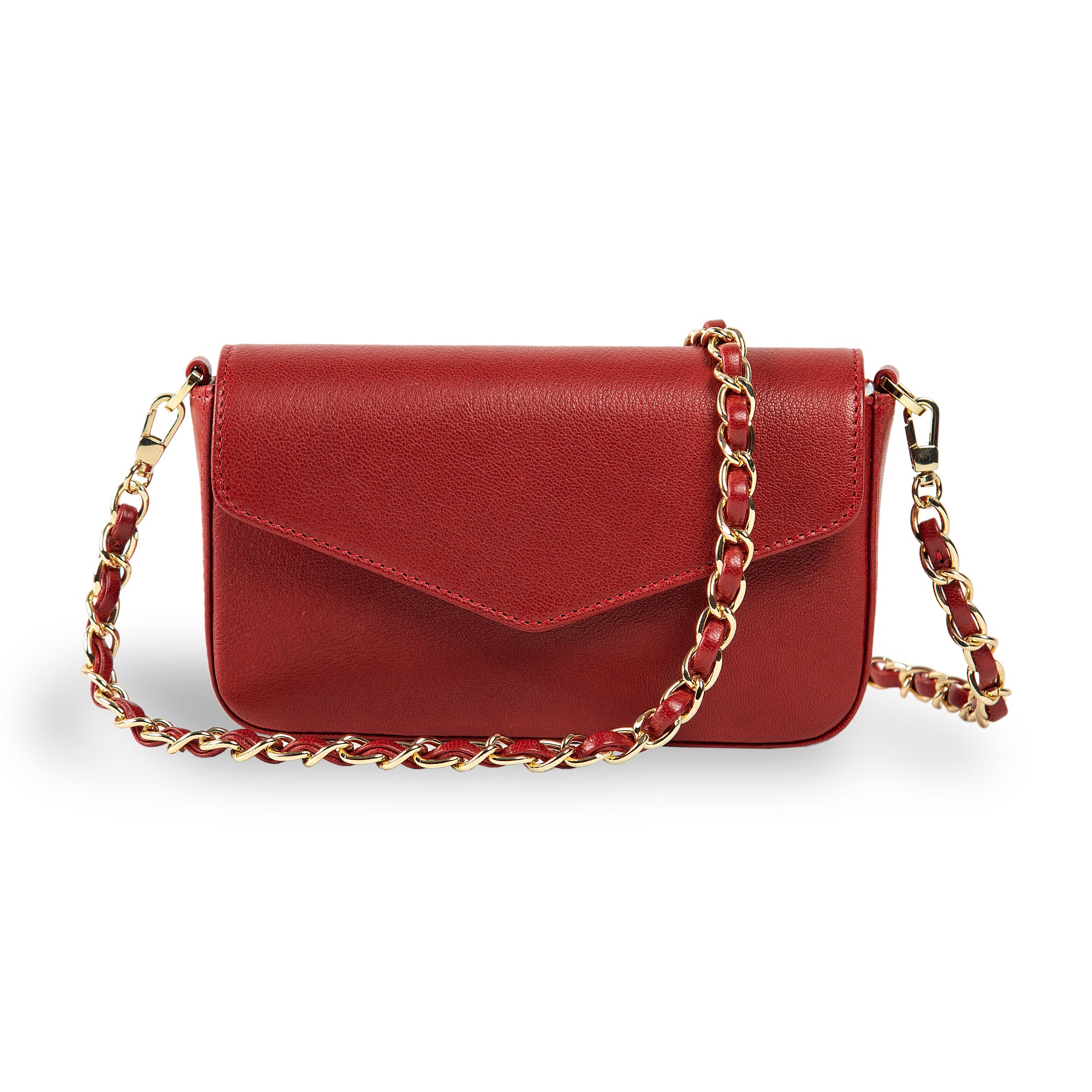 Viola | Clutch Crossbody Bag w/ Slim Wallet | Red