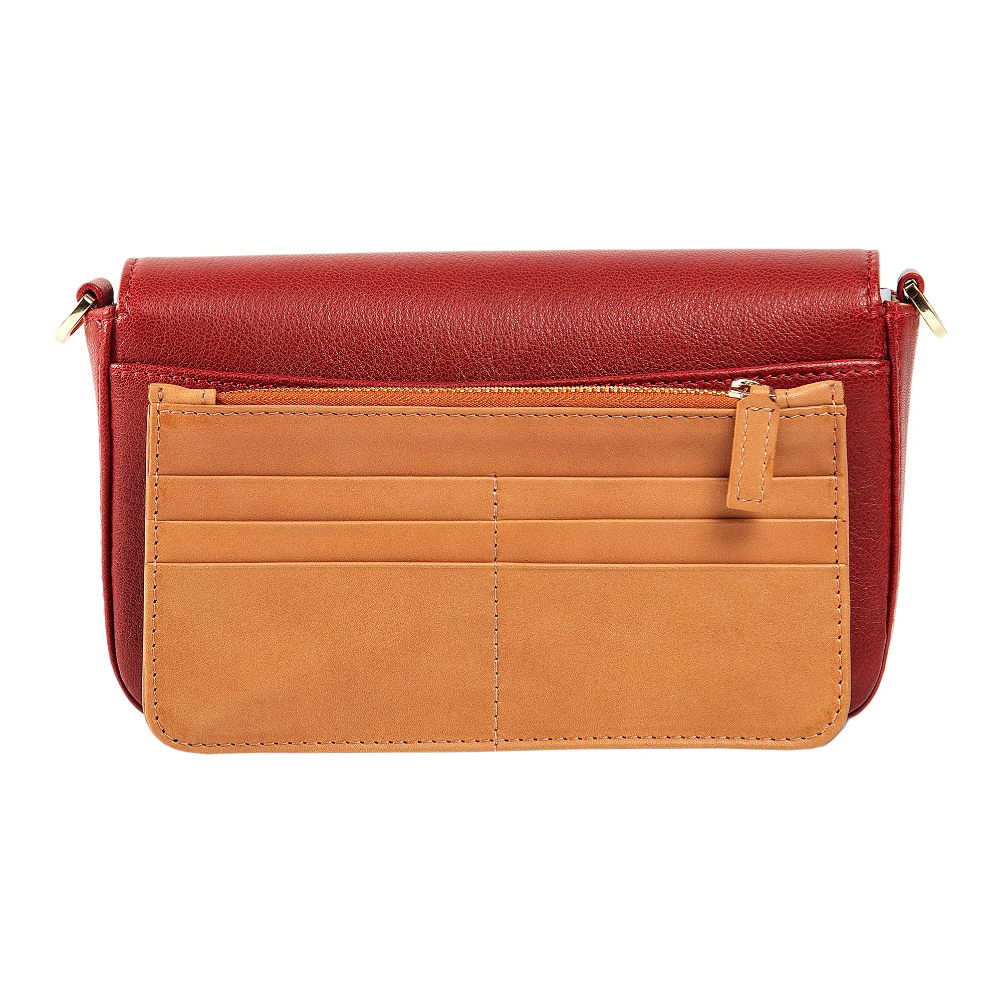 Viola | Clutch Crossbody Bag w/ Slim Wallet | Red