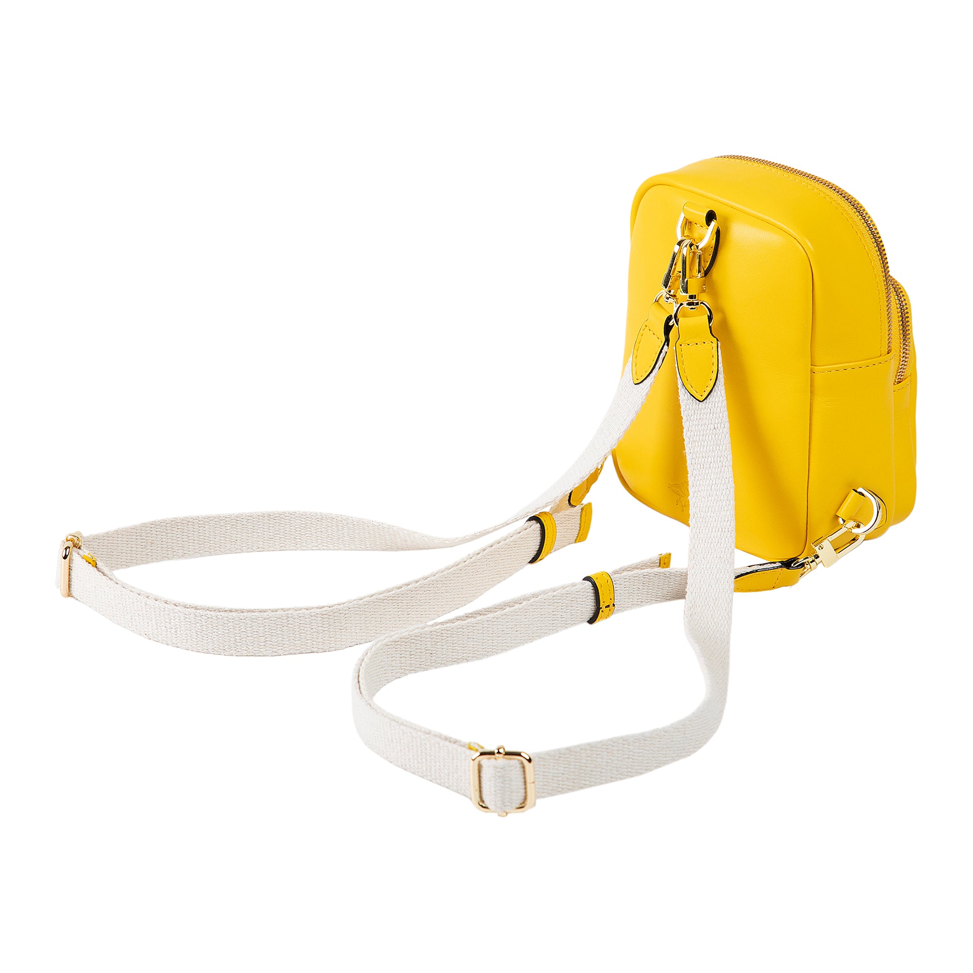Kiara | Convertible Strap Mini Backpack & Crossbody Bag | Yellow