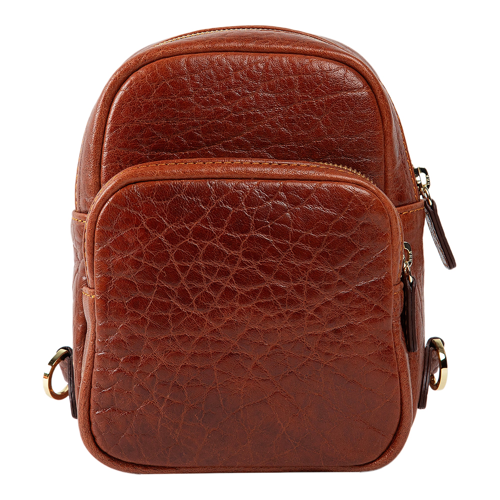 cognac mini backpack Kiara | Convertible Strap Mini Backpack & Crossbody Bag