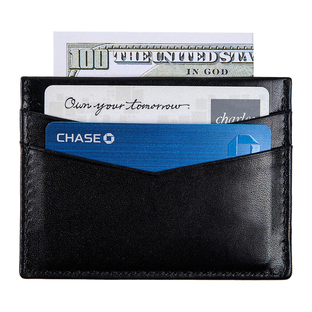 Ricky | Italian Leather Card Holder | Black