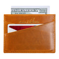 Ricky | Italian Leather Card Holder | Mustard