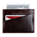Ricky | Italian Leather Card Holder | Dark Brown