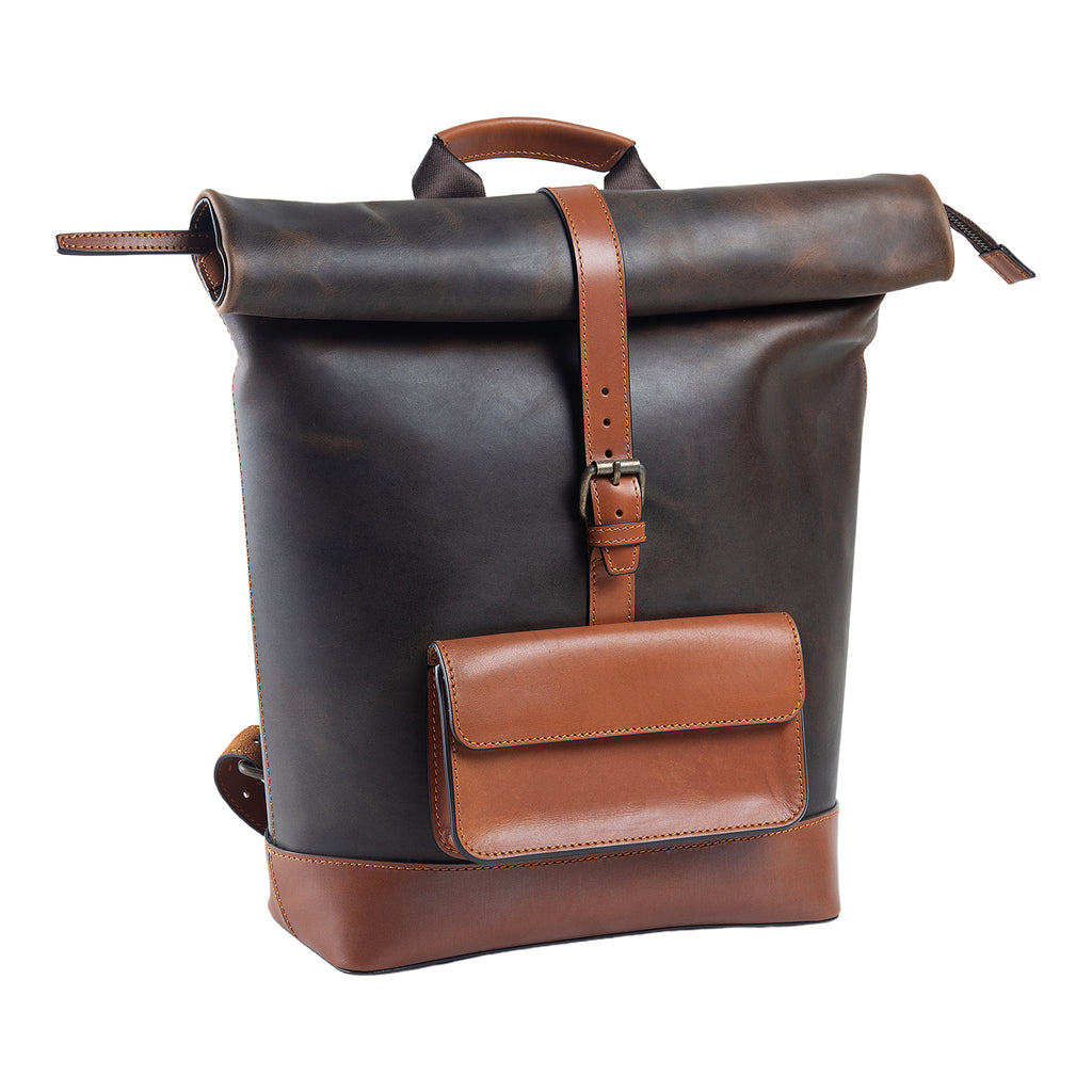 Rocky | Rolltop Backpack | Antique Brown