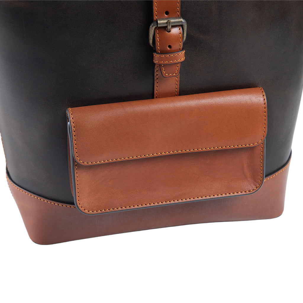 Rocky | Rolltop Backpack | Antique Brown