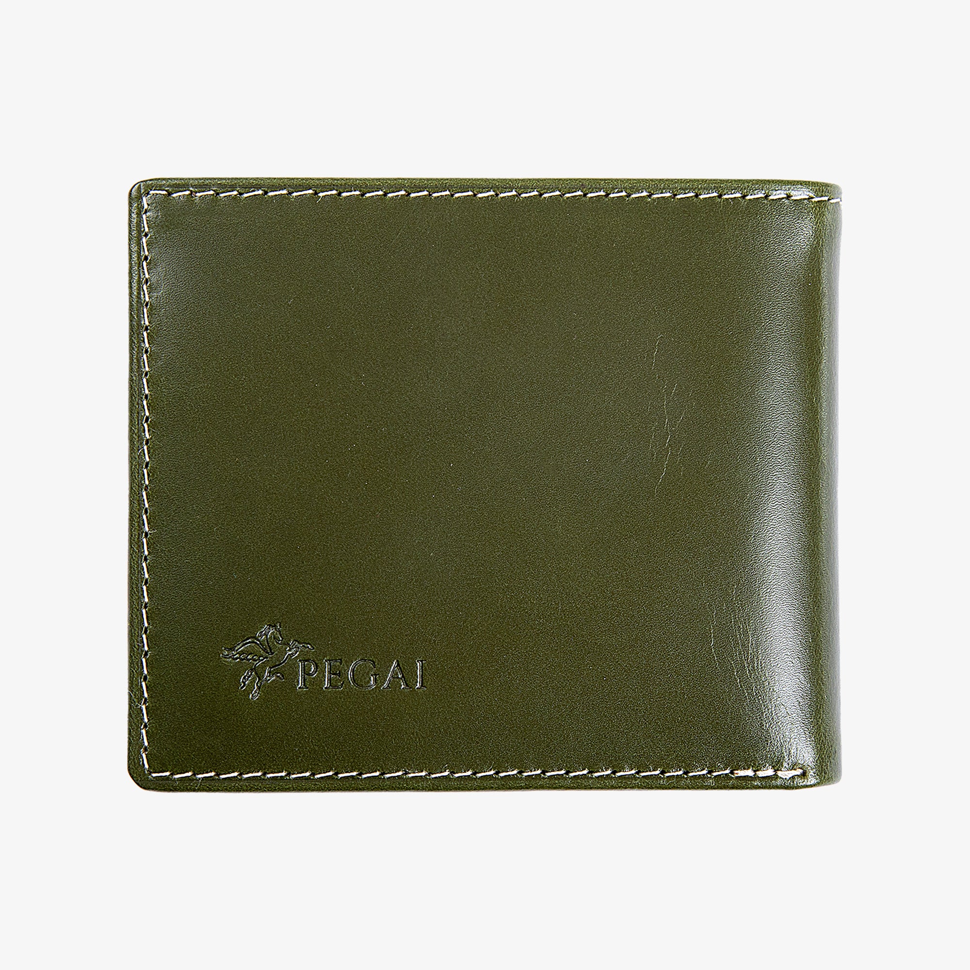Edward | Italian Leather Wallet | Green & Brown