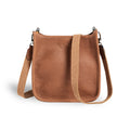Spring | Hobo Crossbody Bag | Brown w/ Nickel Hardware